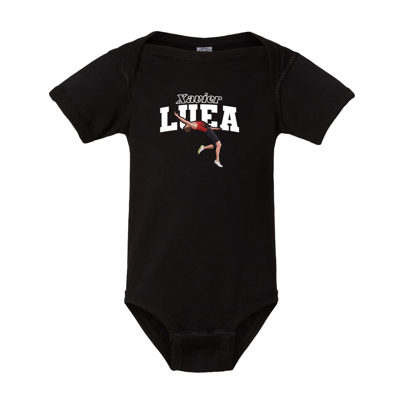 Baby Onesie — Name Arch in Black