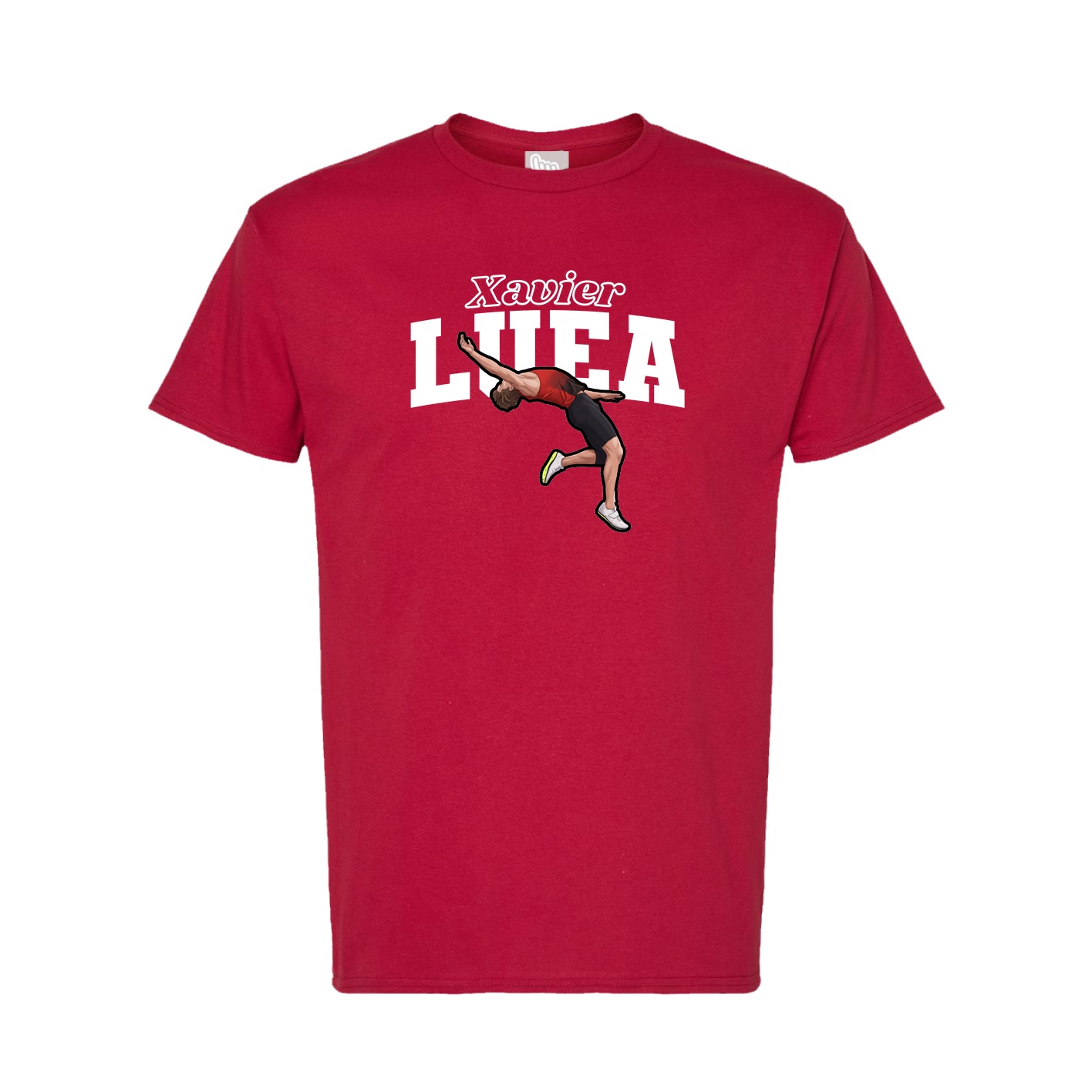 Tee — Name Arch in Crimson