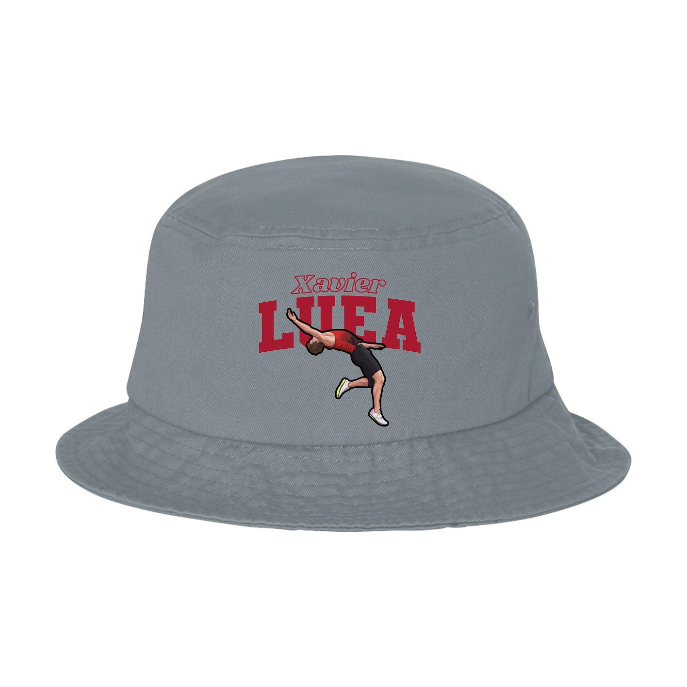 Bucket Cap — Name Arch in Grey
