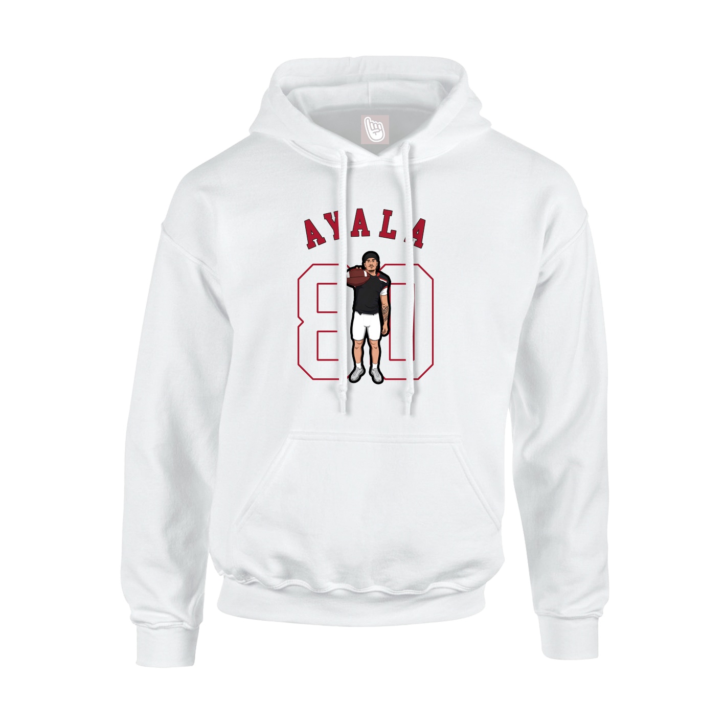 Youth Hoodie — Shirsey Arch in White