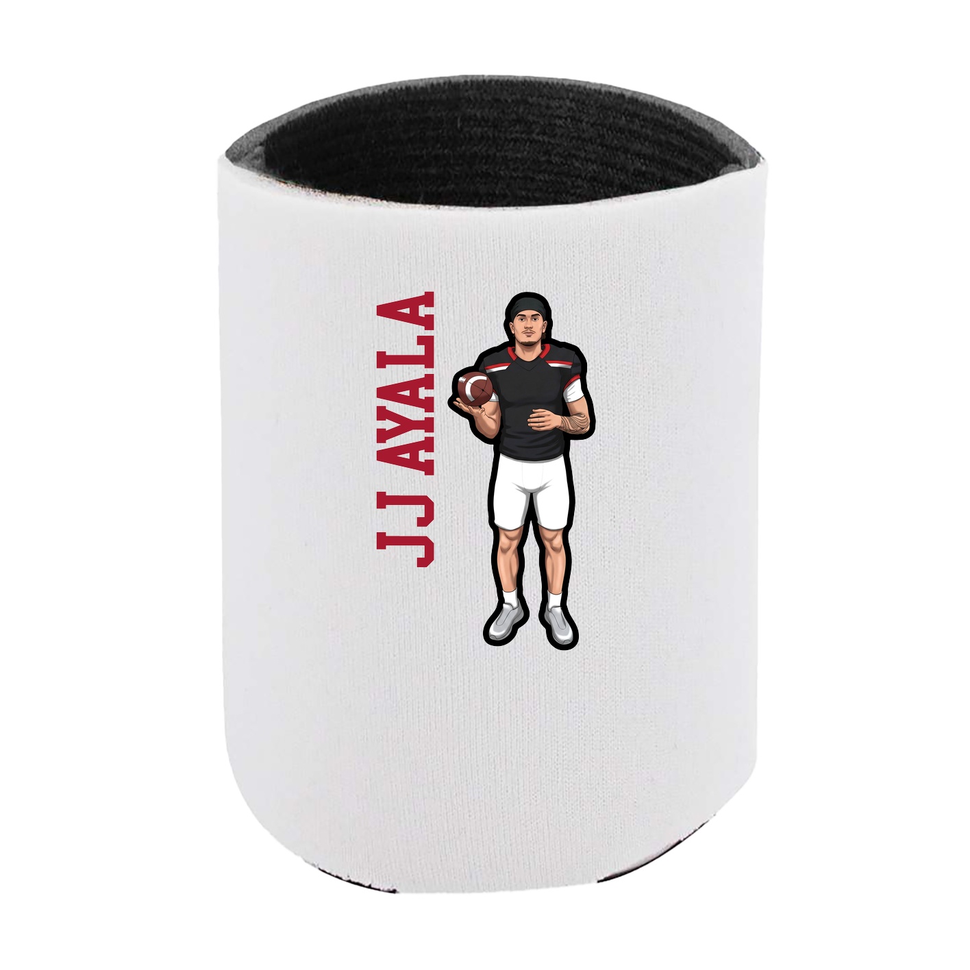 Can Holder — Name Vertical in White