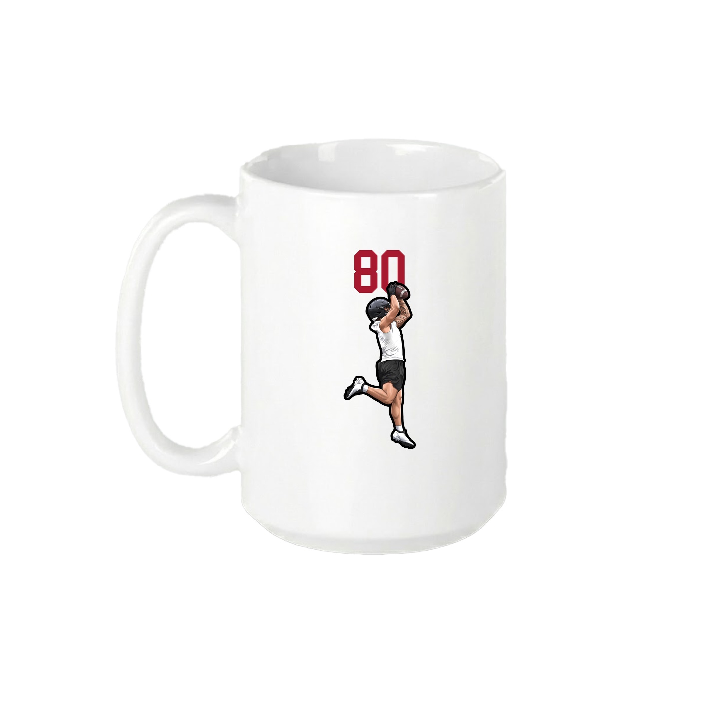 15oz Coffee Mug — Number Top in White
