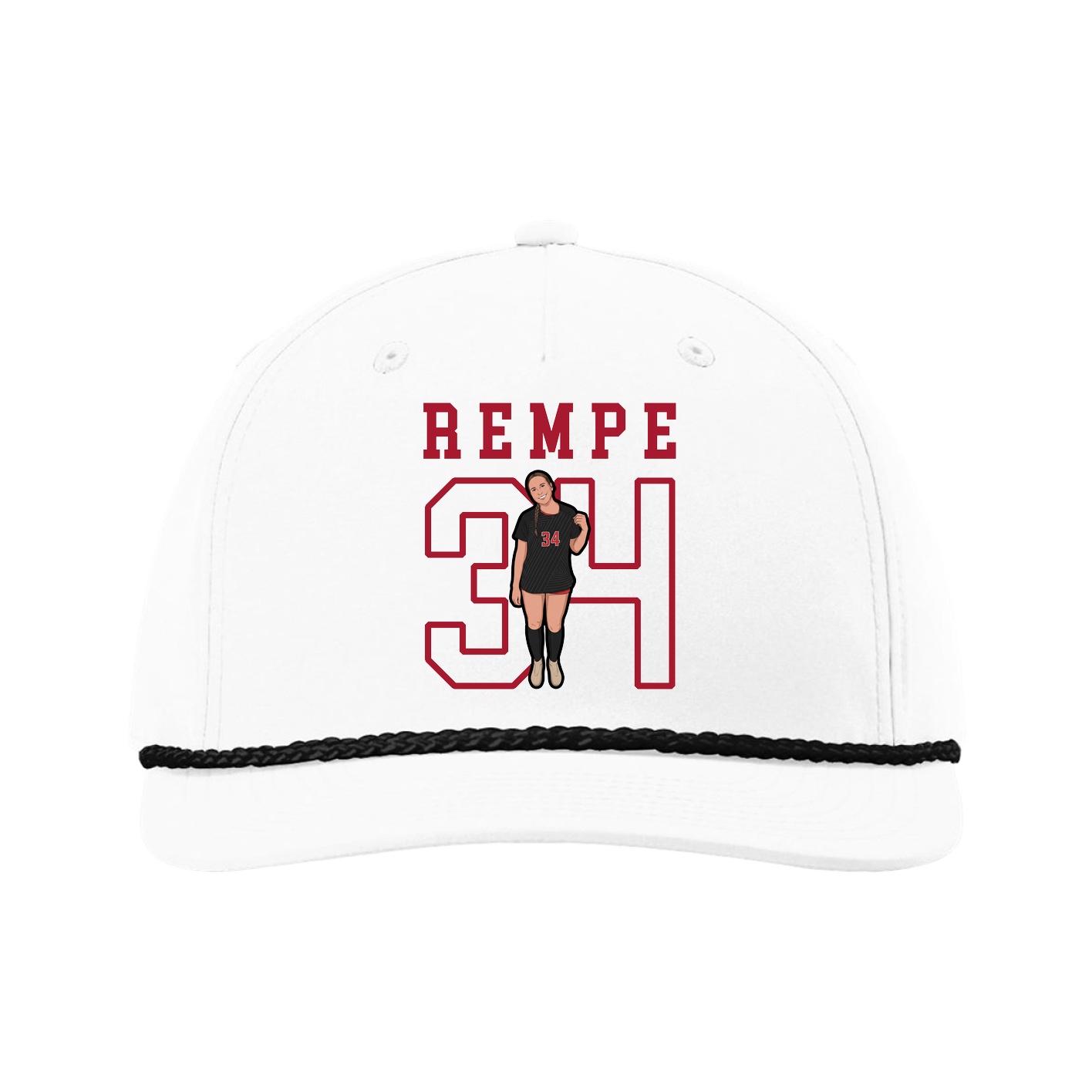 Five-Panel Classic Rope Cap — Shirsey in White
