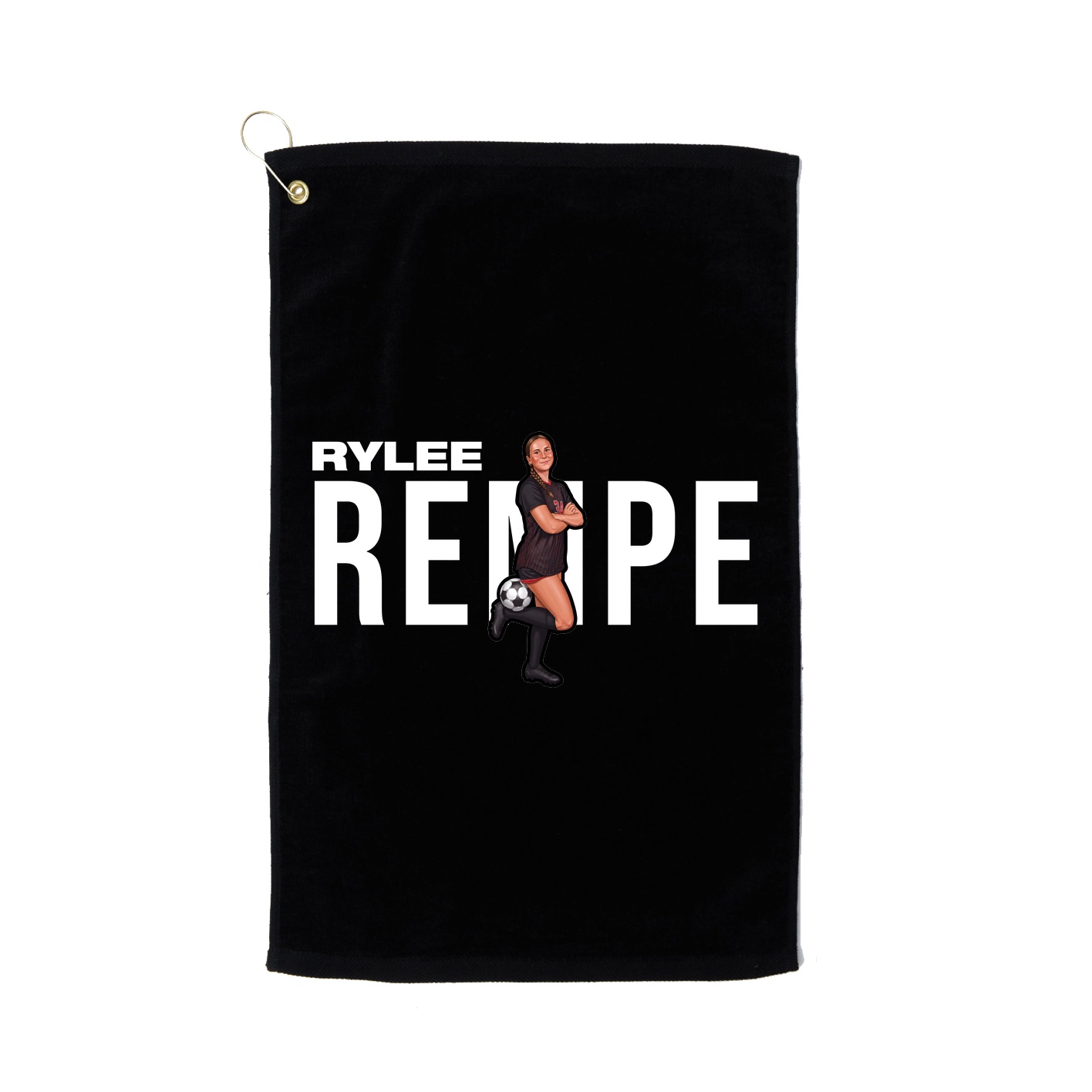 Golf Towel — Player Name in Black