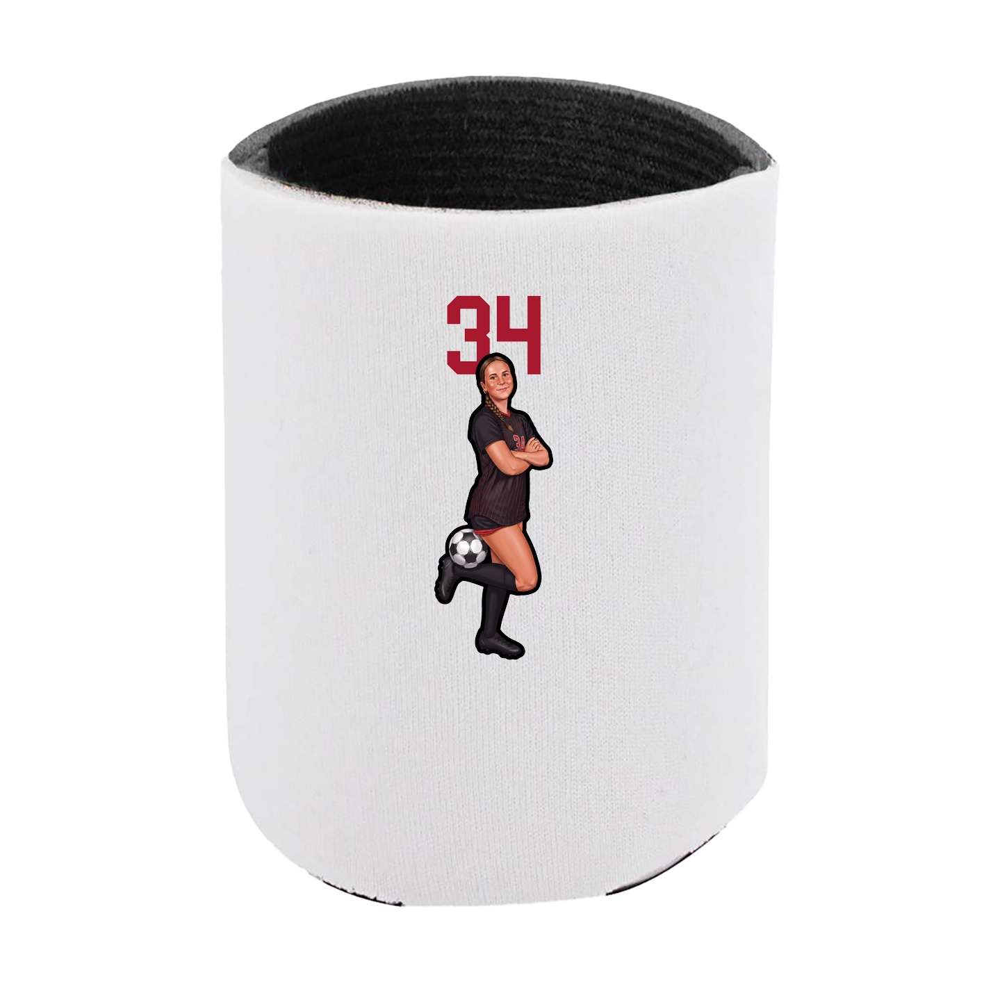 Can Holder — Number Top in White