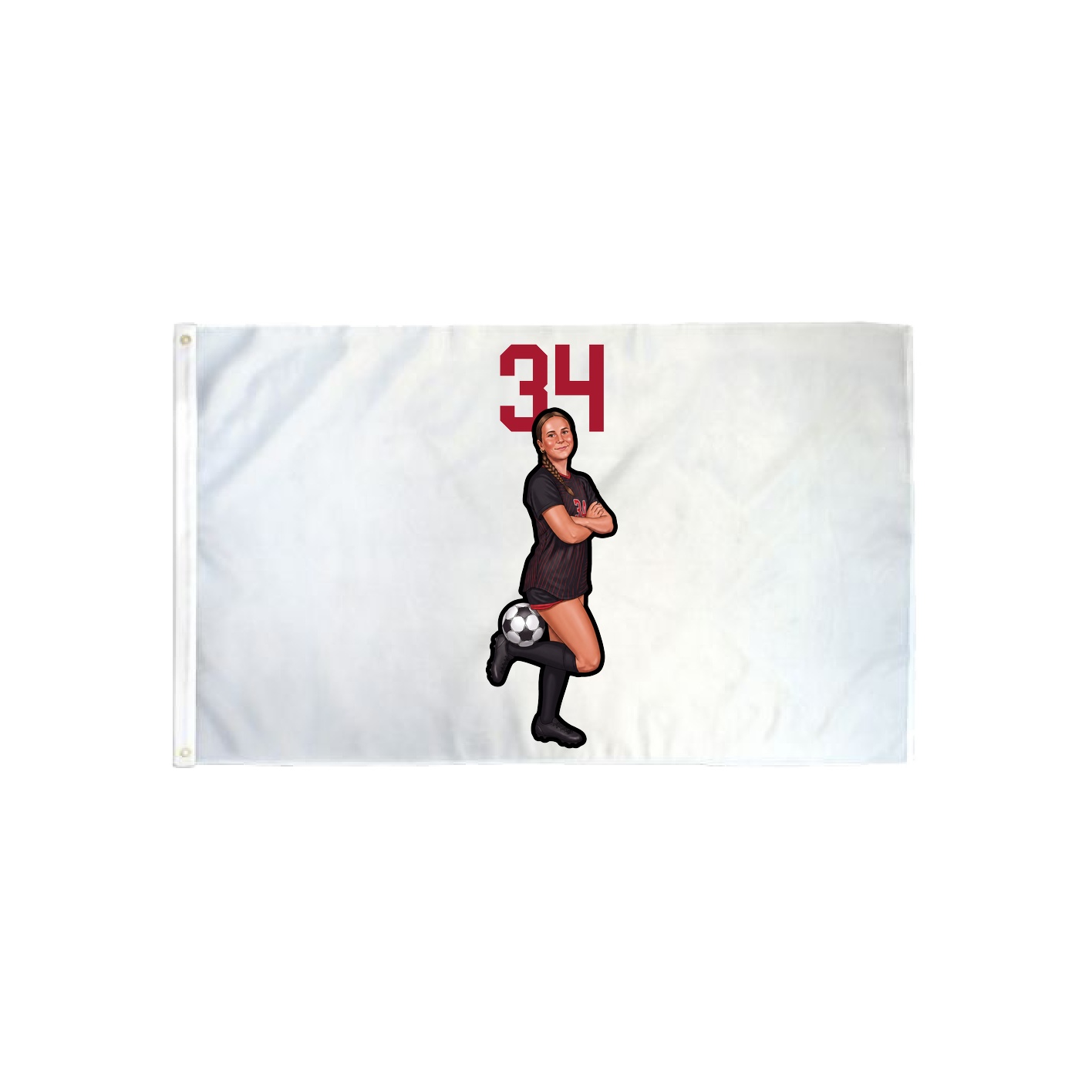 3x5 Flag — Number Top in Classic
