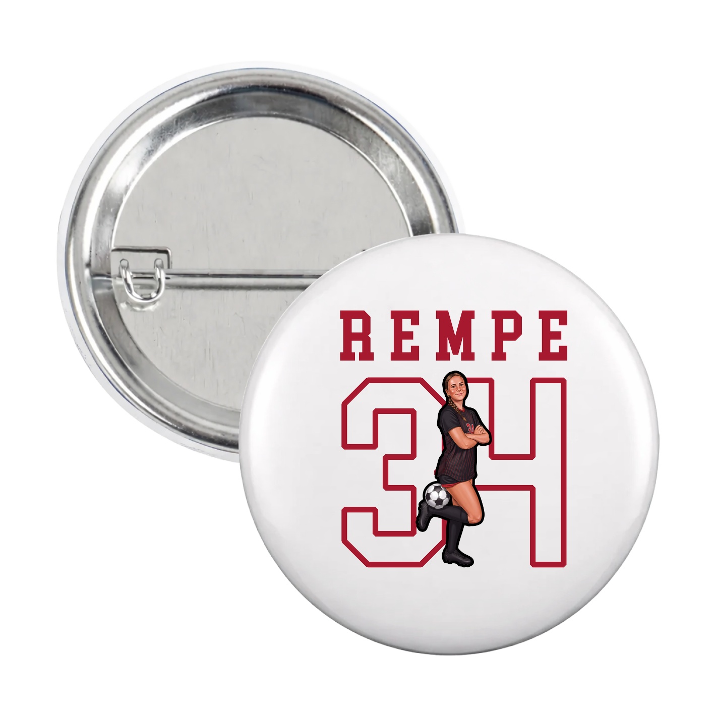 Game Day Button — Shirsey in White