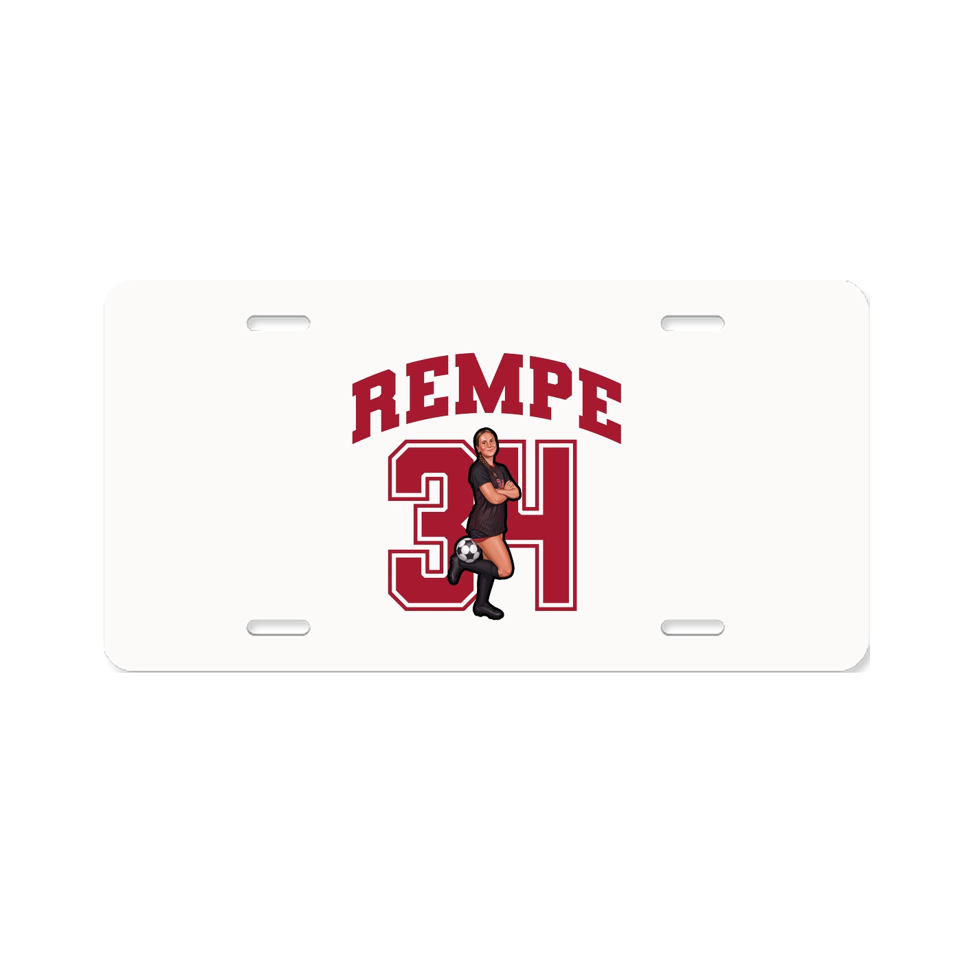 License Plate — Number in Classic