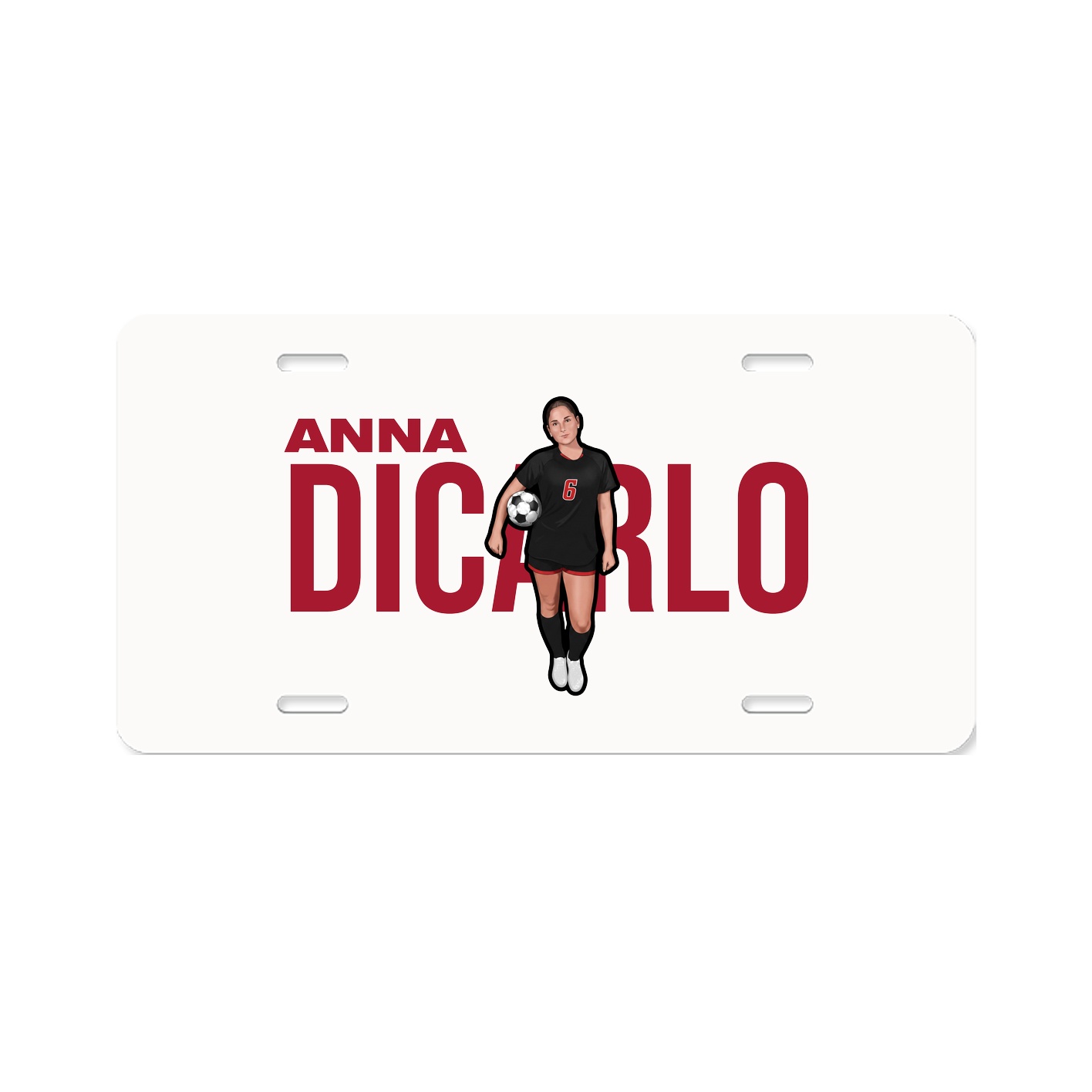 License Plate — Player Name in Classic