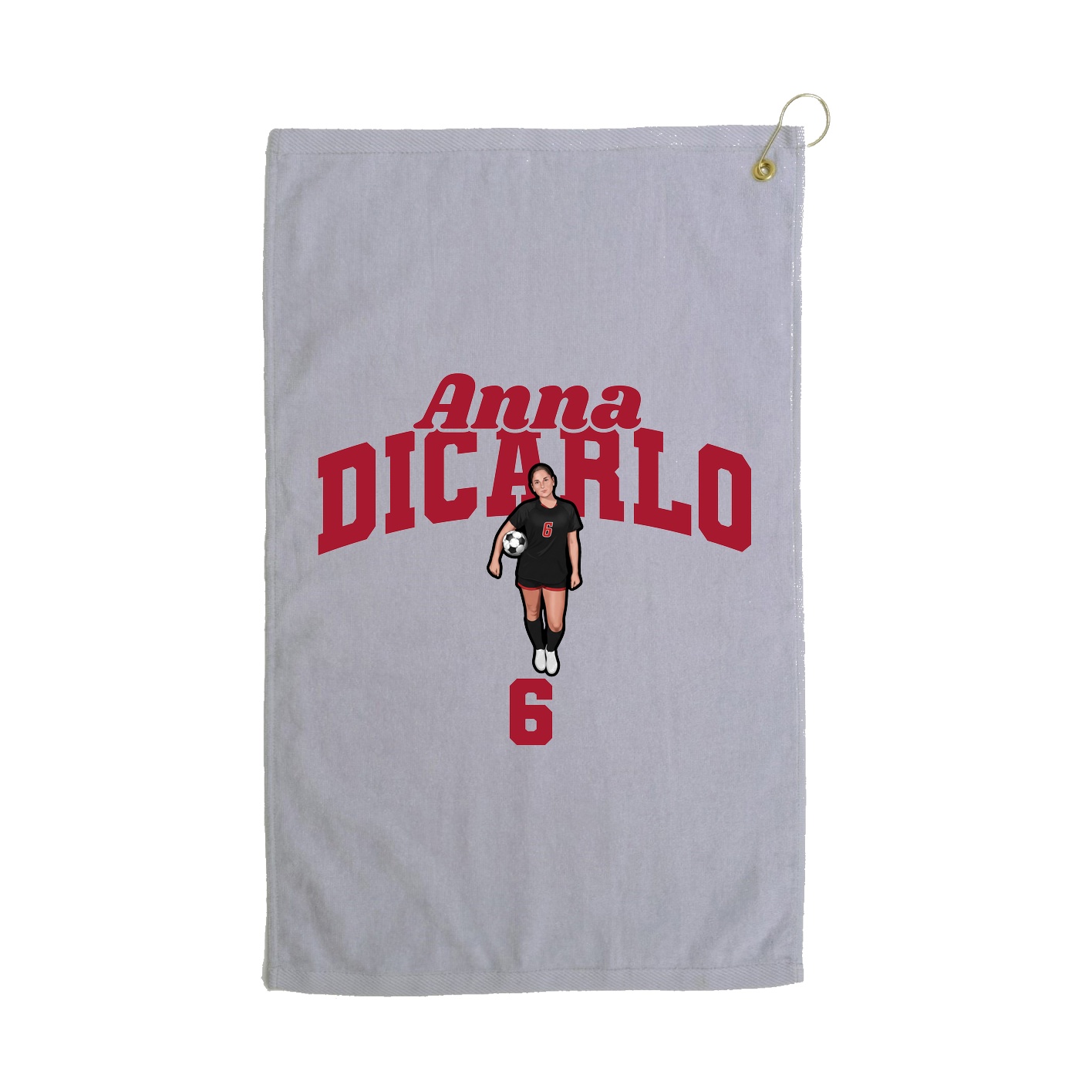 Golf Towel — Signature Arch in Grey