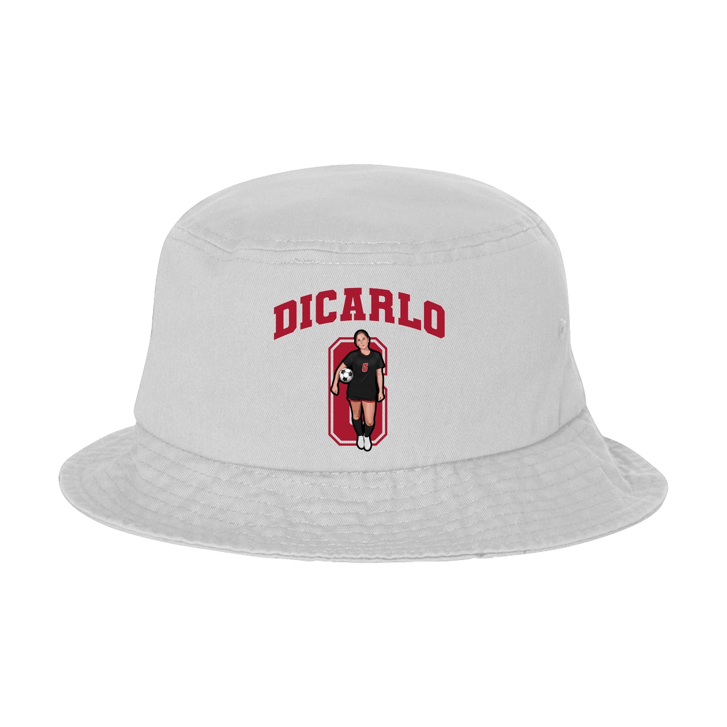 Bucket Cap — Number in White