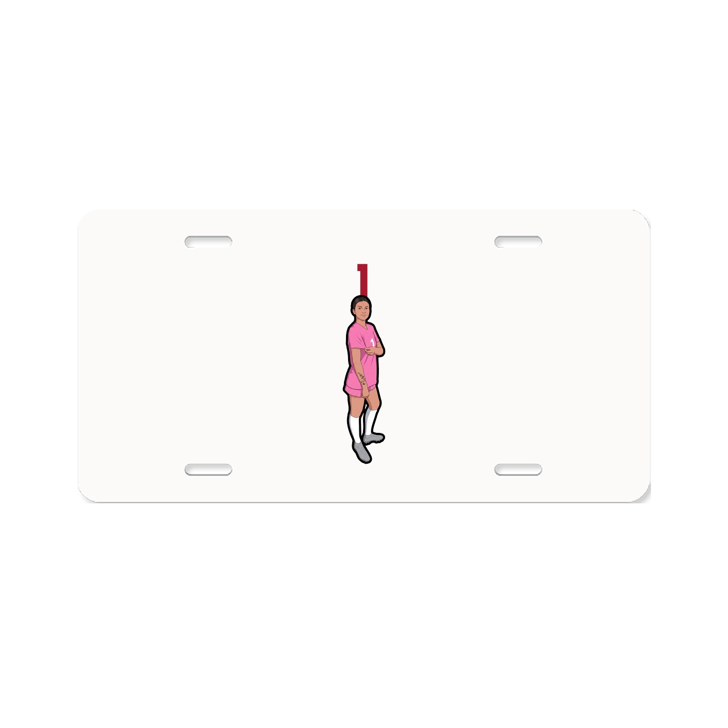 License Plate — Number Top in Classic