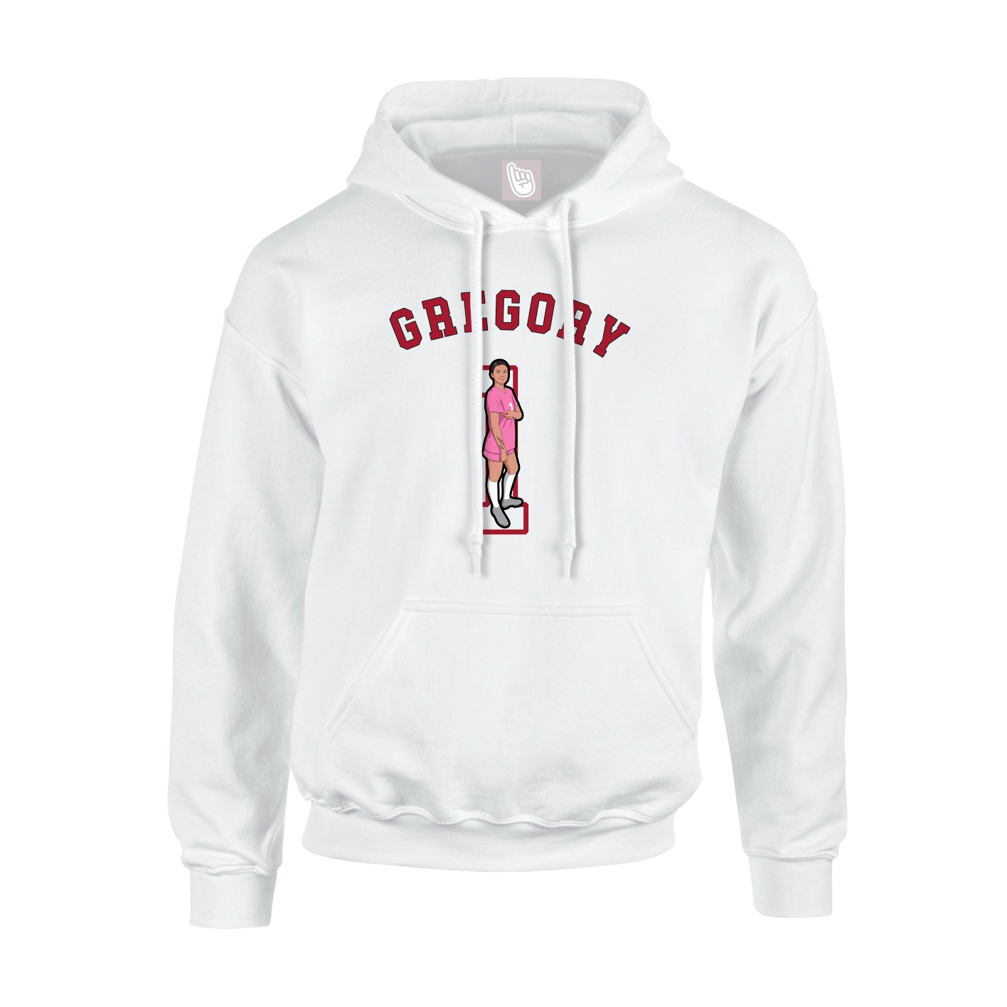 Youth Hoodie — Shirsey Arch in White