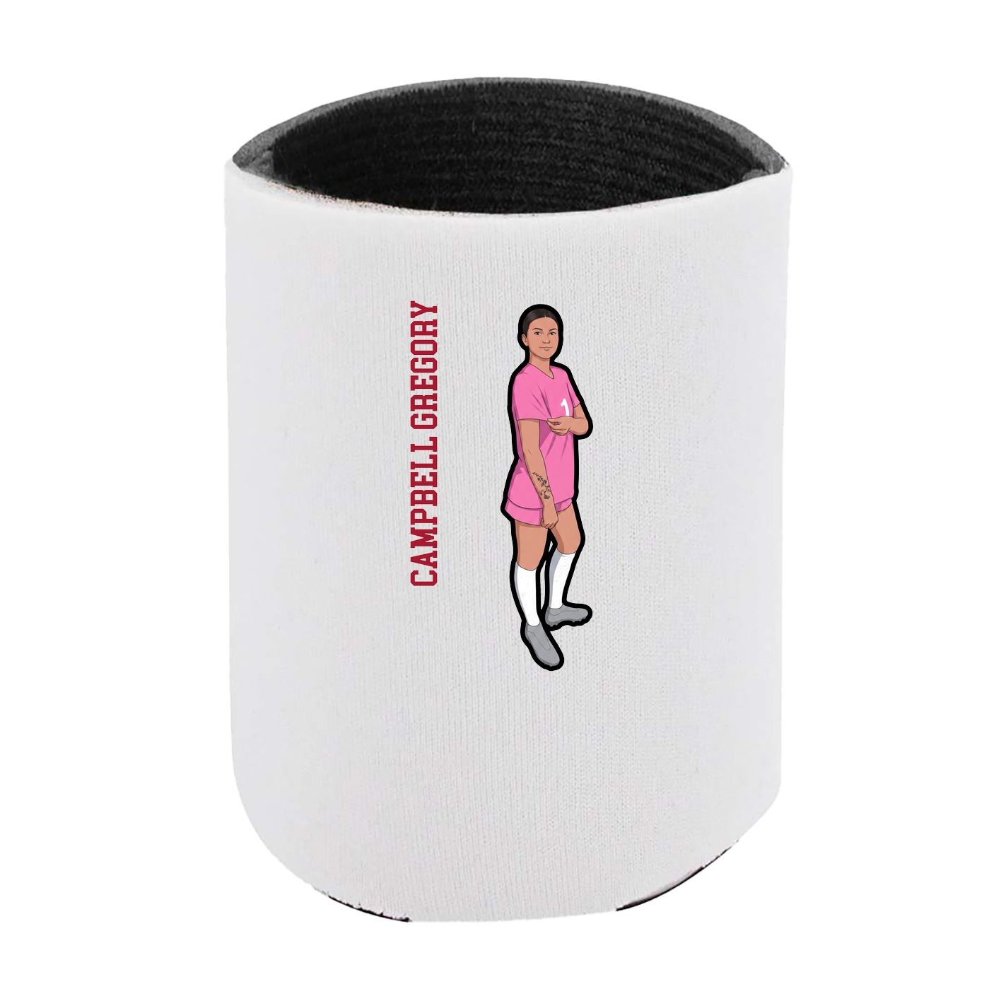 Can Holder — Name Vertical in White