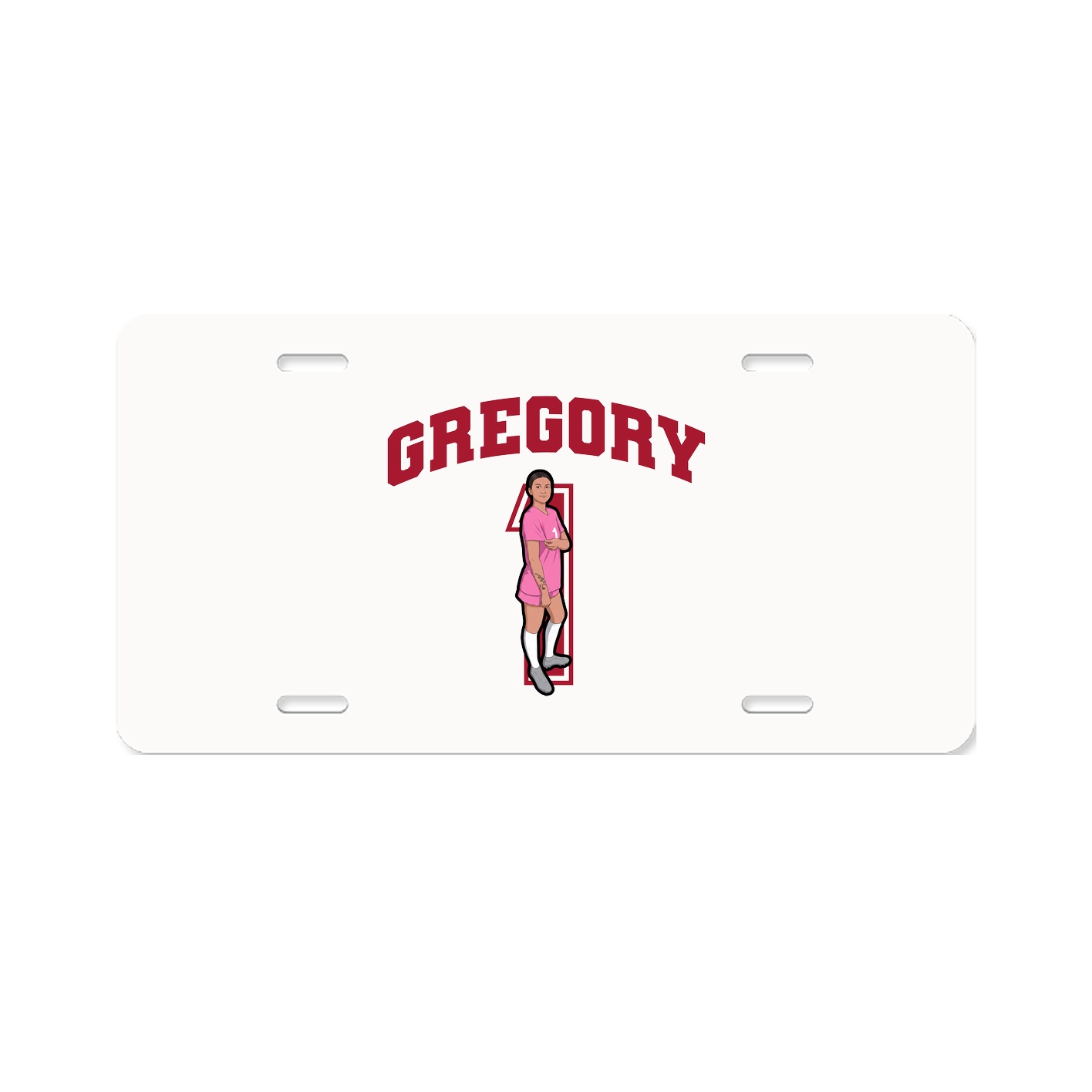 License Plate — Number in Classic