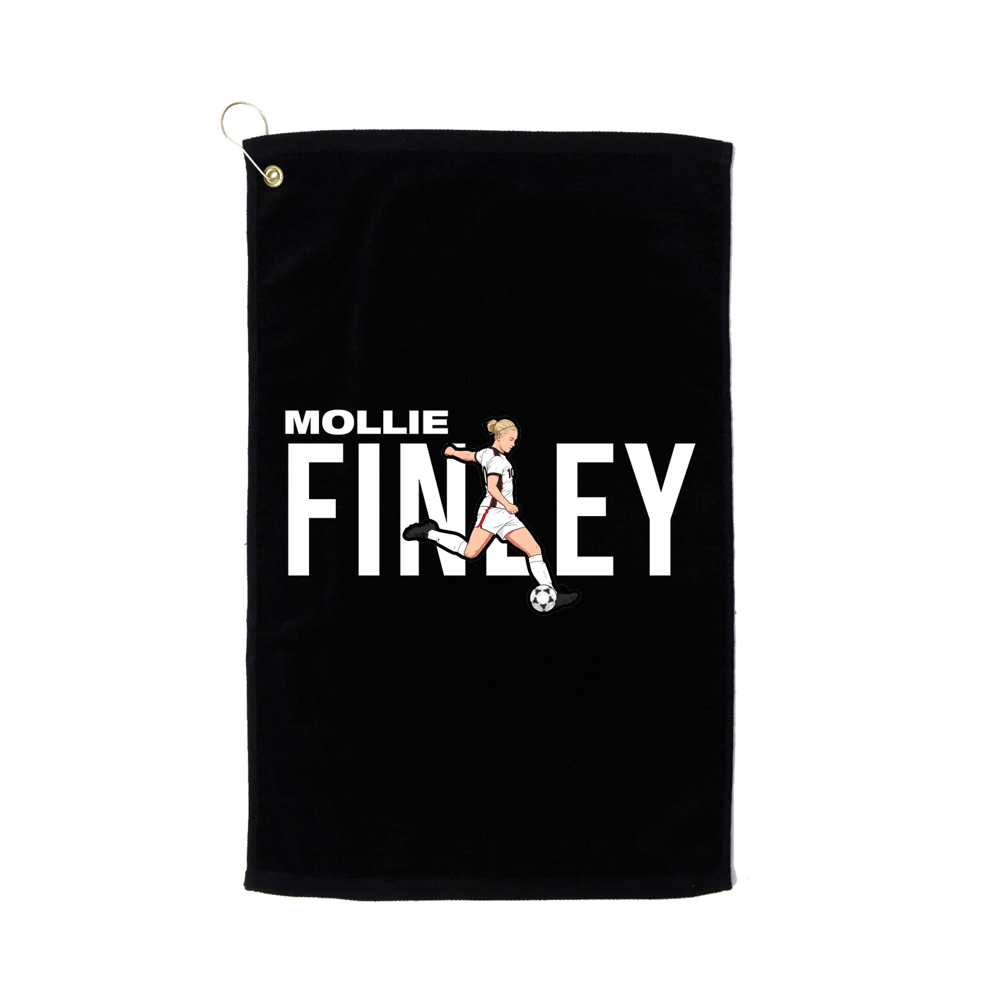 Golf Towel — Player Name in Black