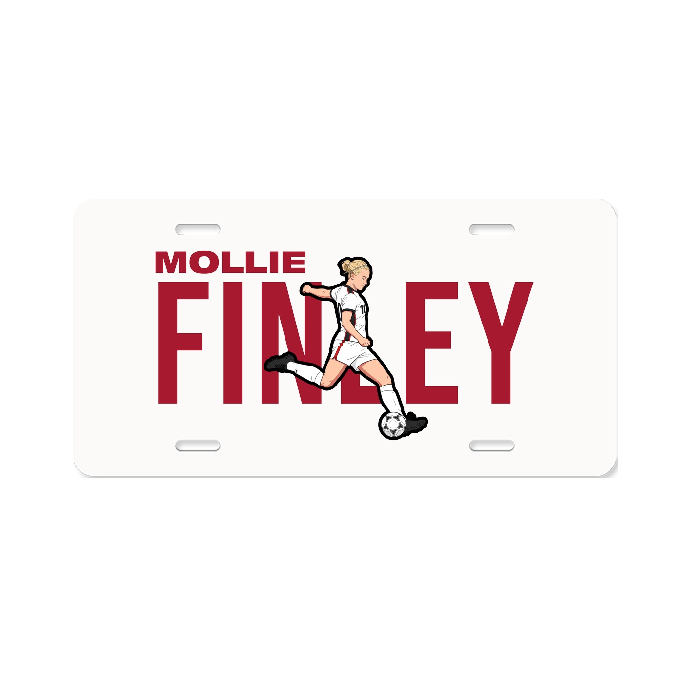 License Plate — Player Name in Classic