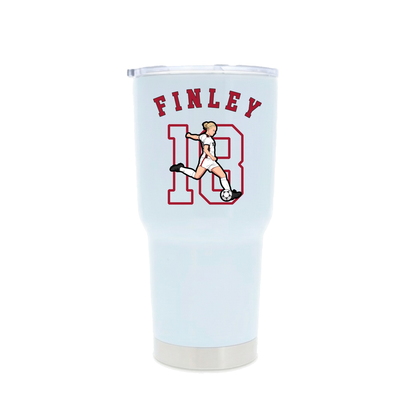 30oz Stainless Steel Tumbler — Shirsey Arch in White