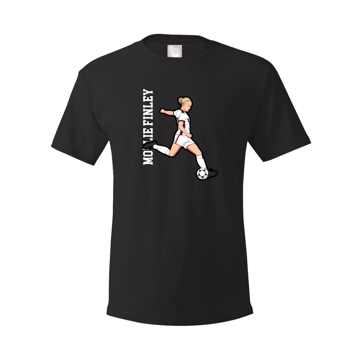Tee — Name Vertical in Black