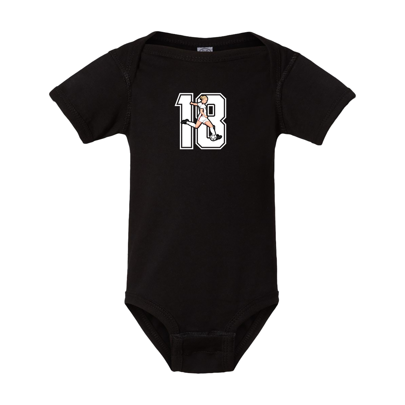 Baby Onesie — Number in Black
