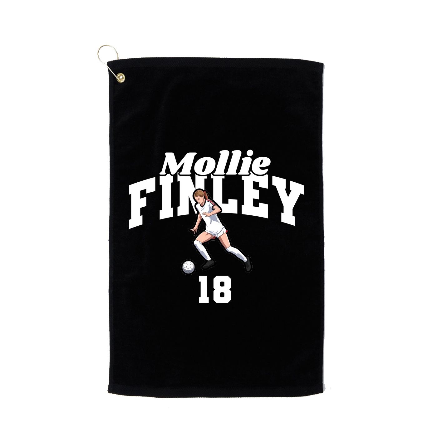 Golf Towel — Signature Arch in Black