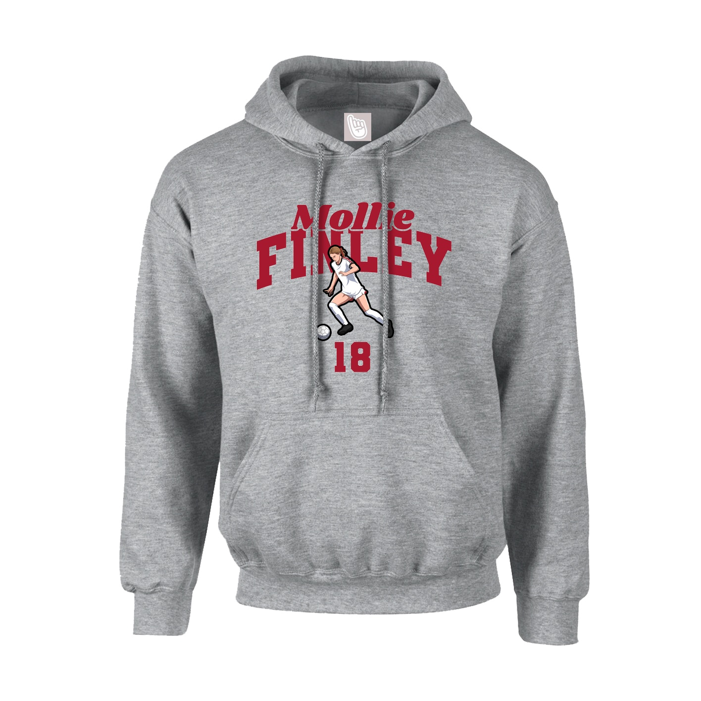 Hoodie — Signature Arch in Grey