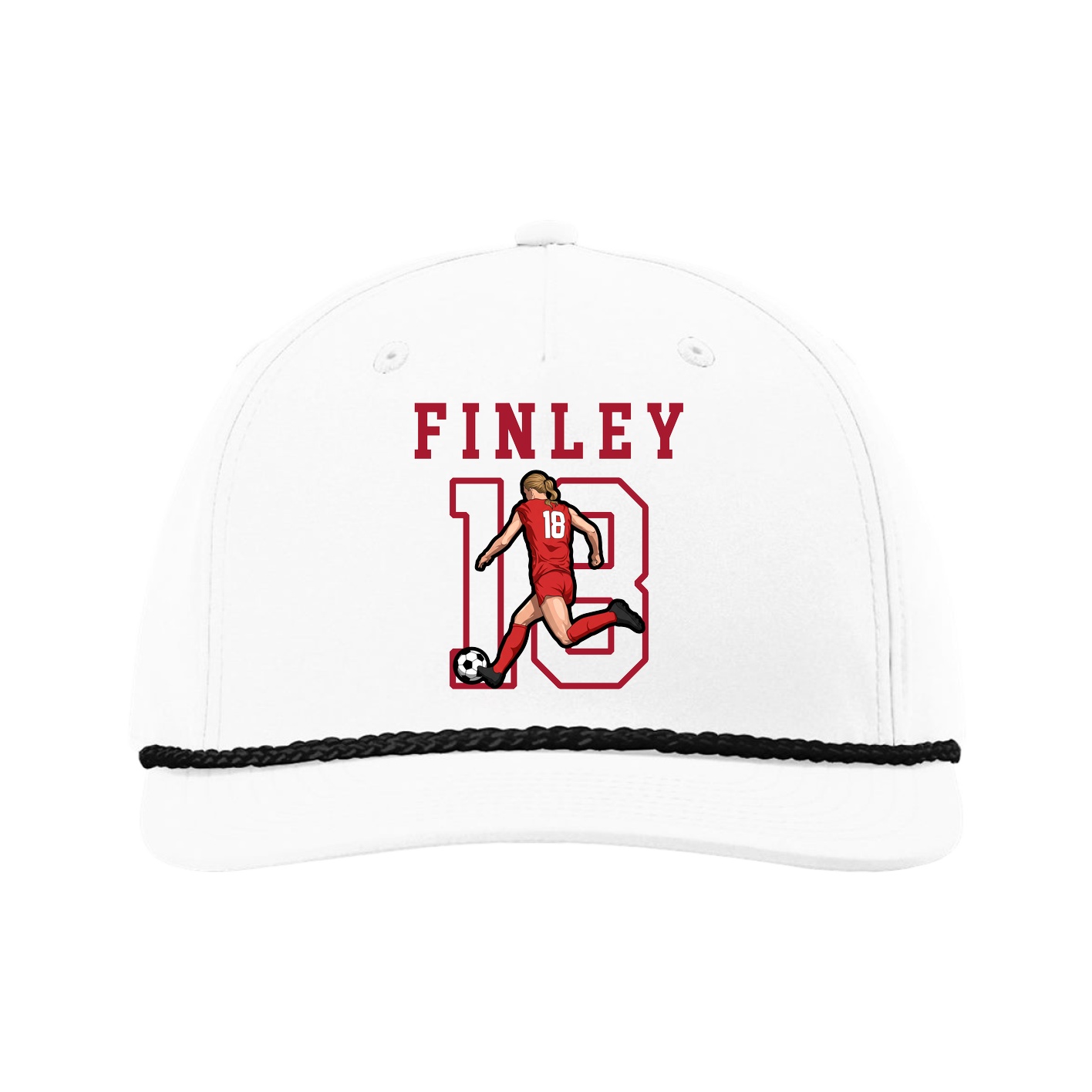 Five-Panel Classic Rope Cap — Shirsey in White