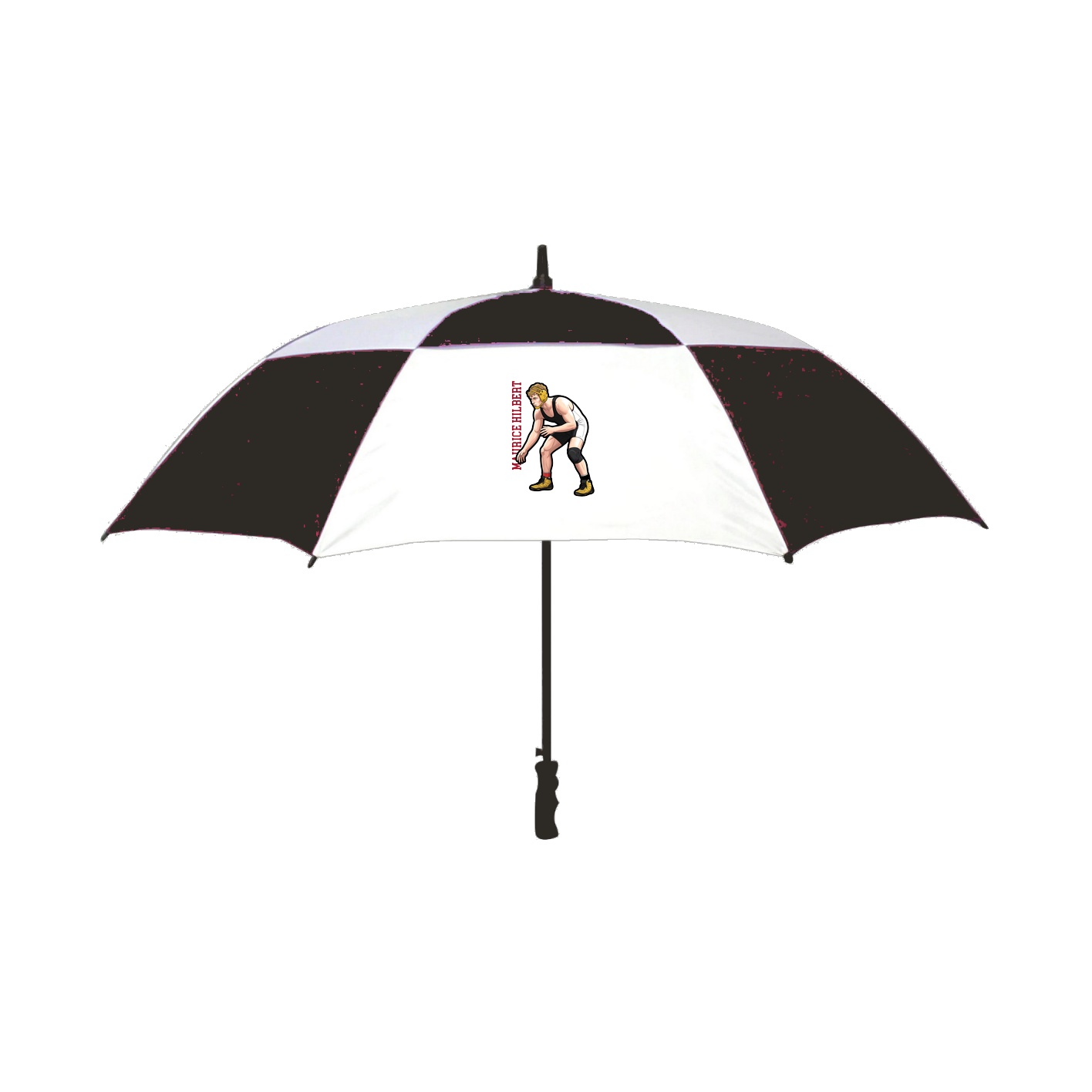 Golf Umbrella — Name Vertical in Black