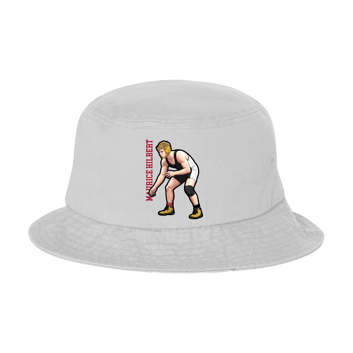 Bucket Cap — Name Vertical in White