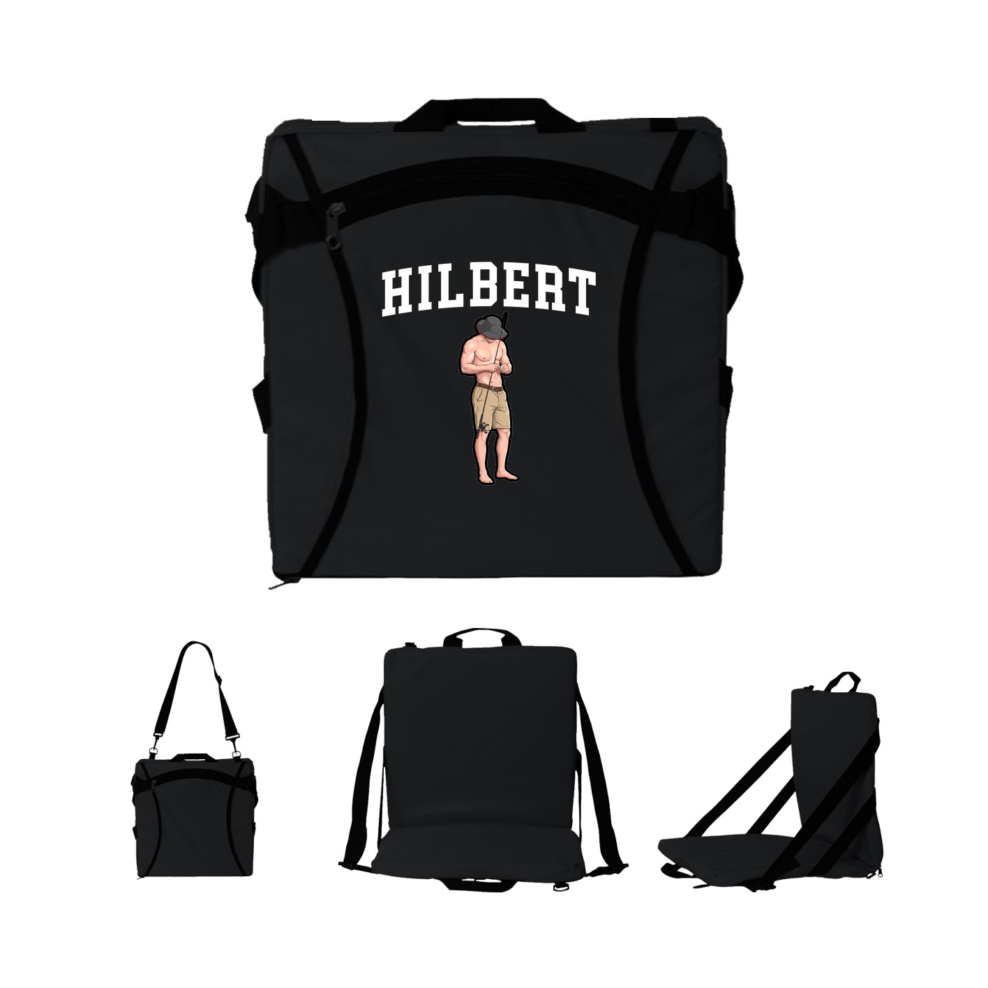Folding Stadium Seat — Shirsey in Black