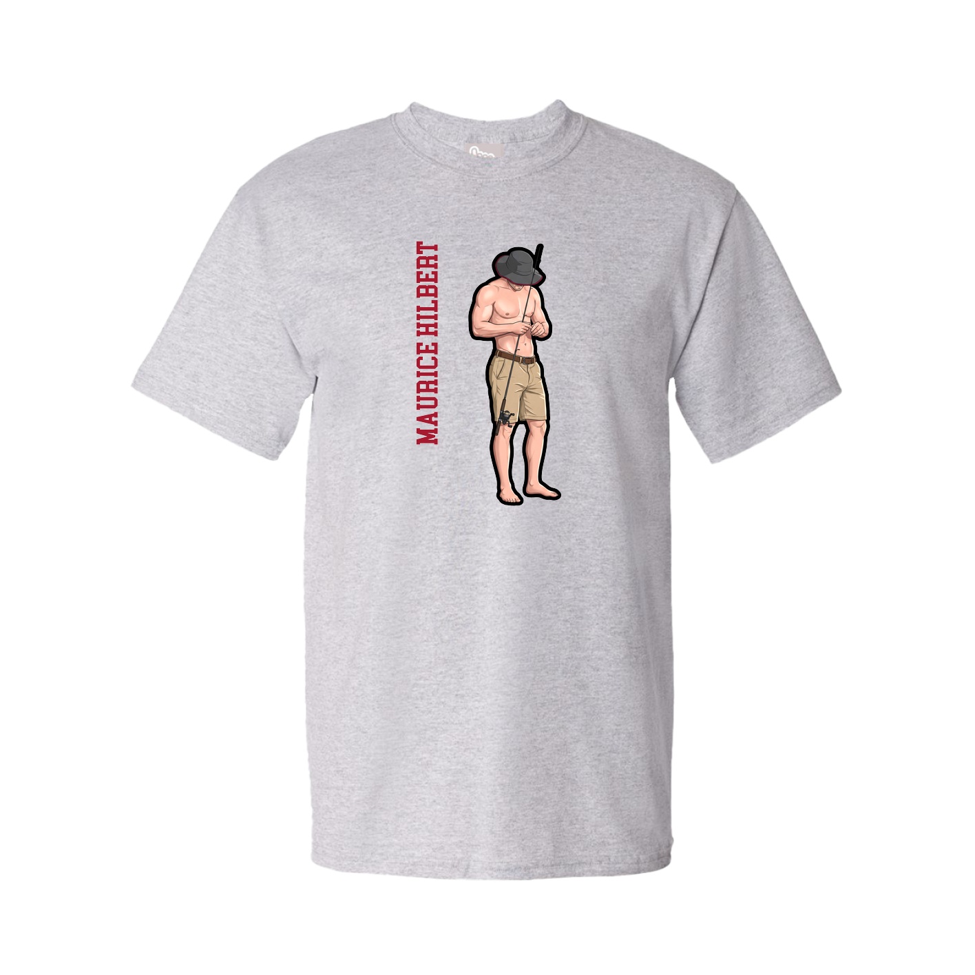 Tee — Name Vertical in Grey
