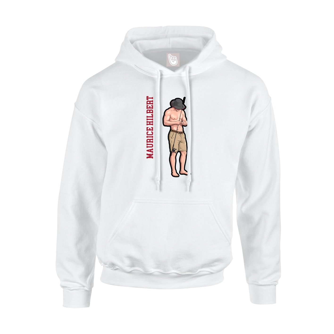 Youth Hoodie — Name Vertical in White