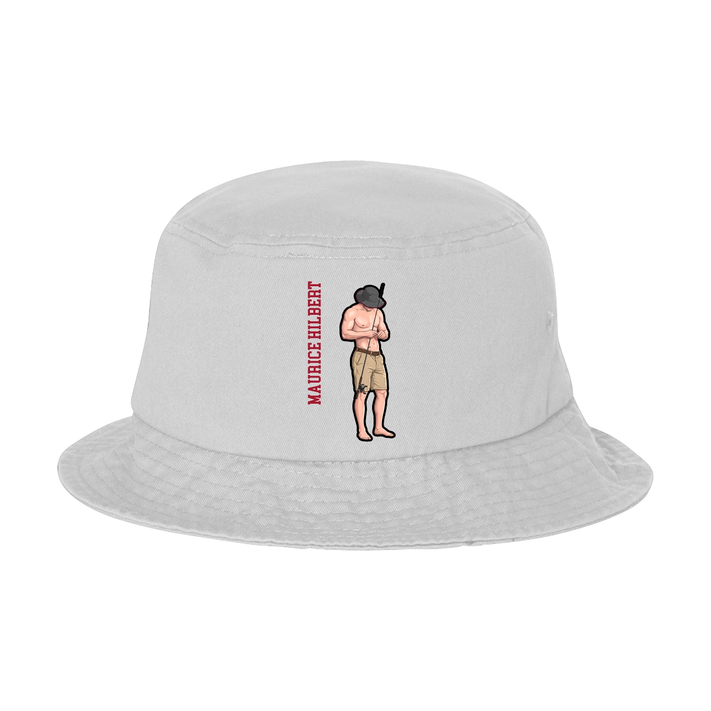 Bucket Cap — Name Vertical in White