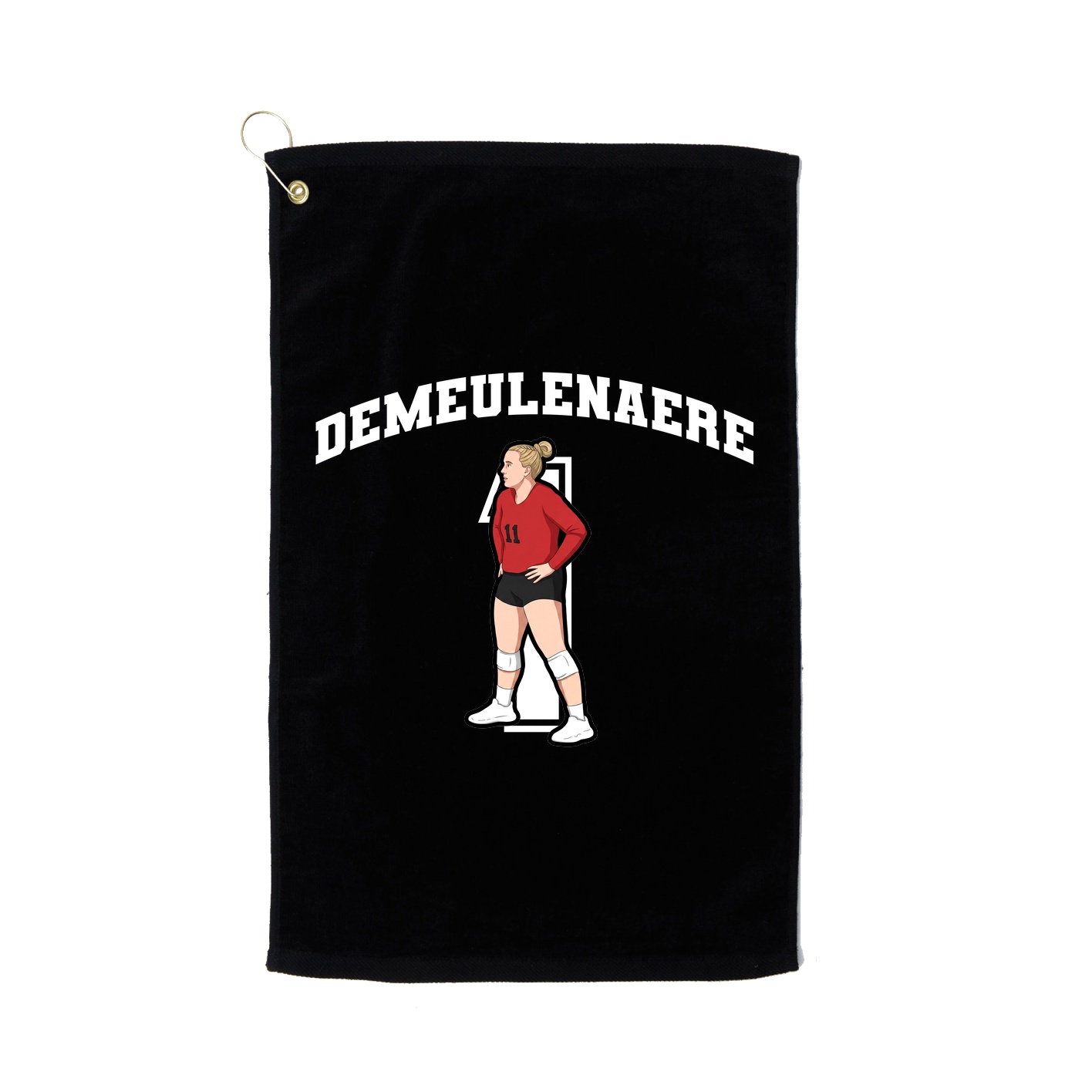 Golf Towel — Number in Black