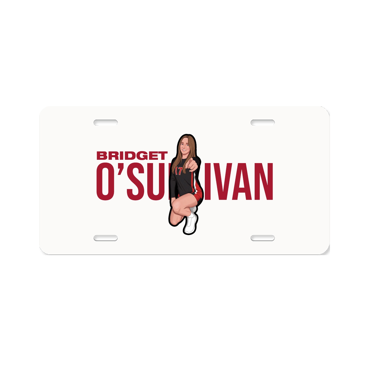 License Plate — Player Name in Classic