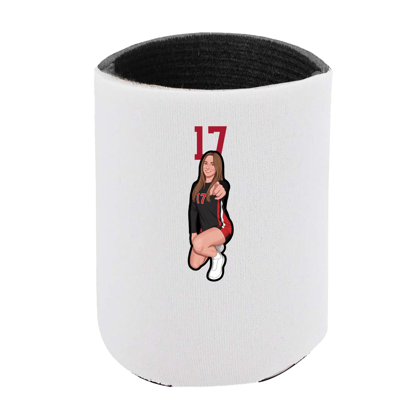 Can Holder — Number Top in White