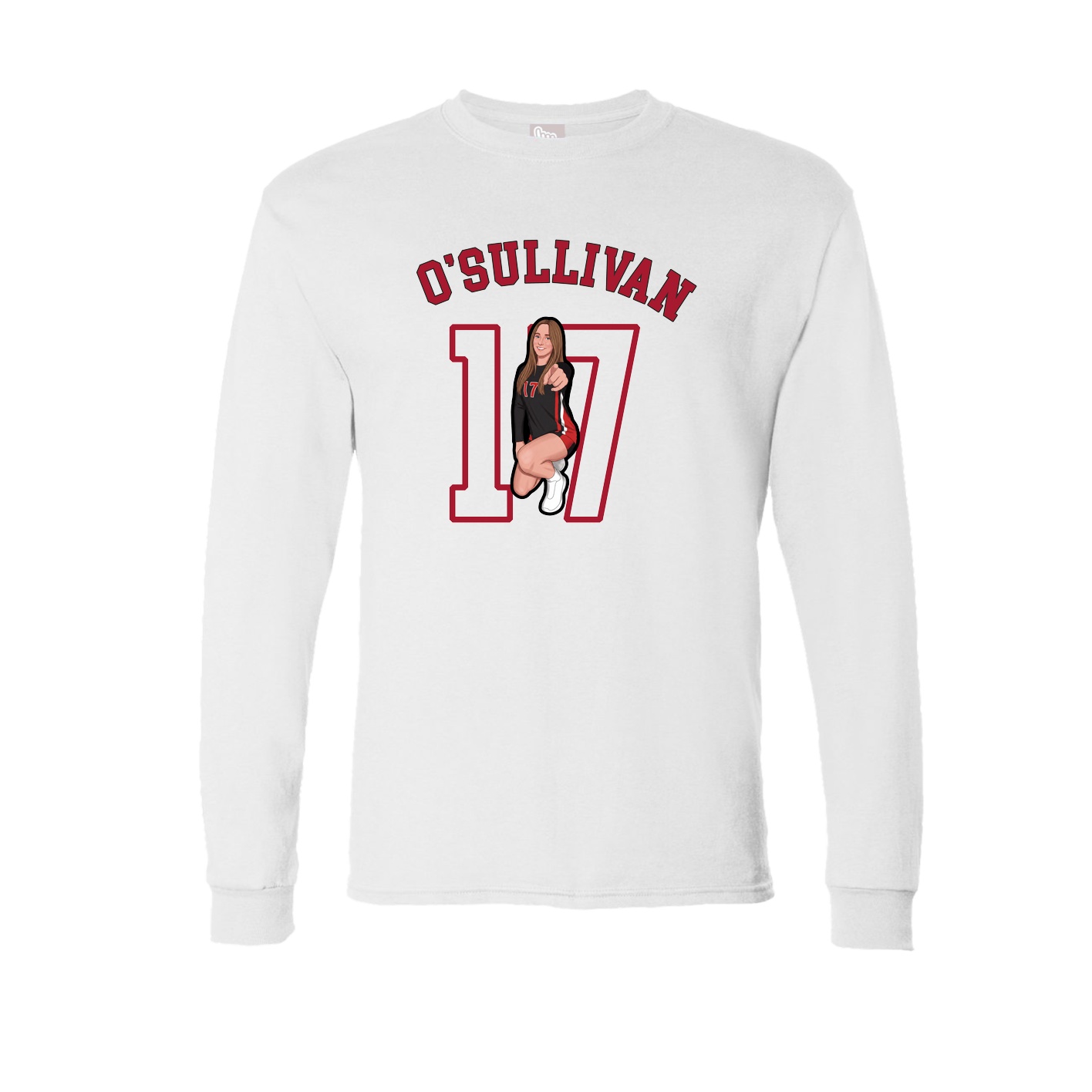 Long Sleeve Tee — Shirsey Arch in White