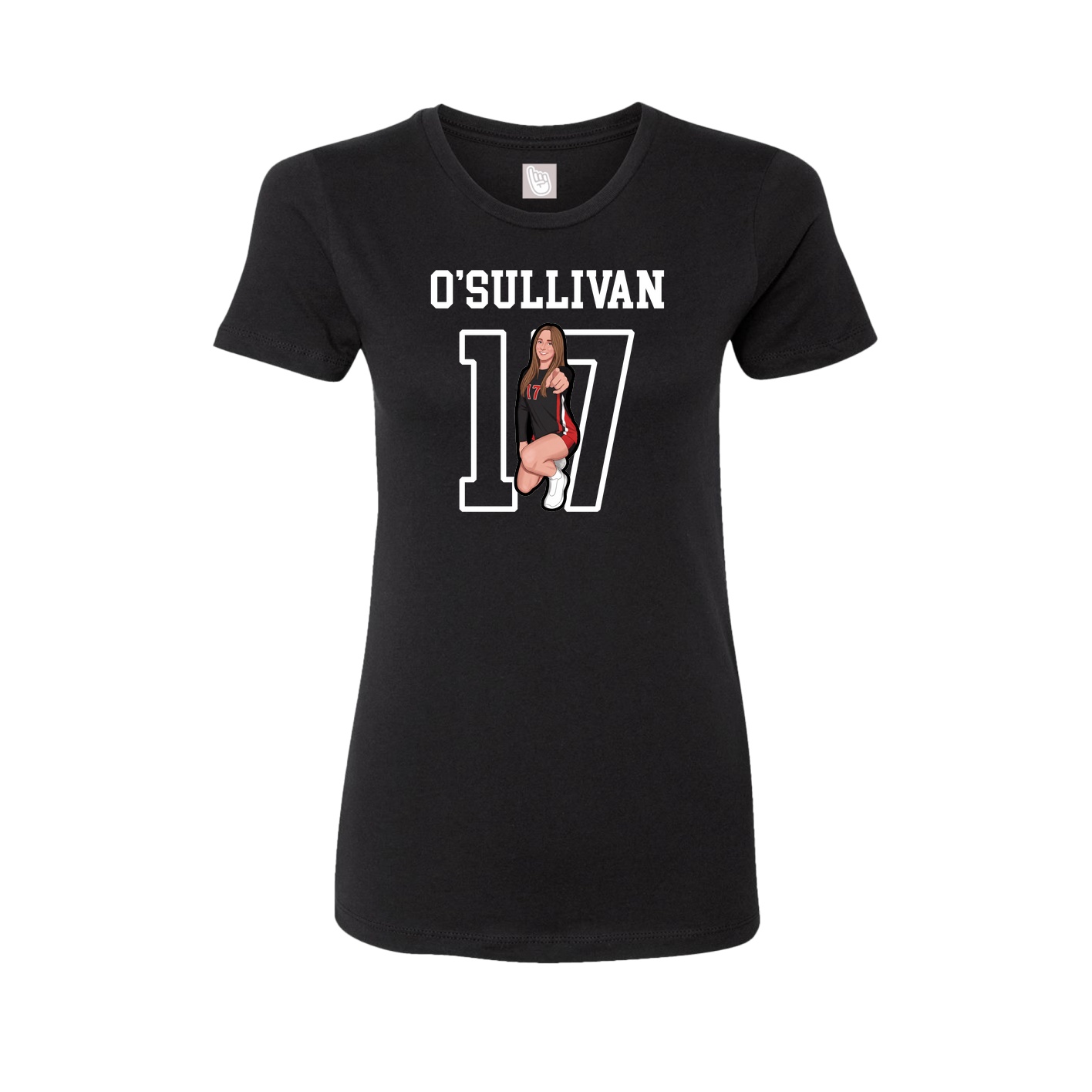 Fitted Women's Tee — Shirsey in Black