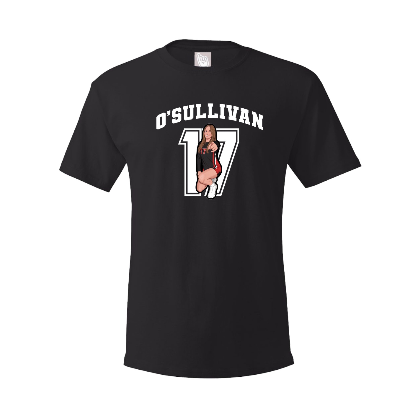Youth Tee — Number in Black