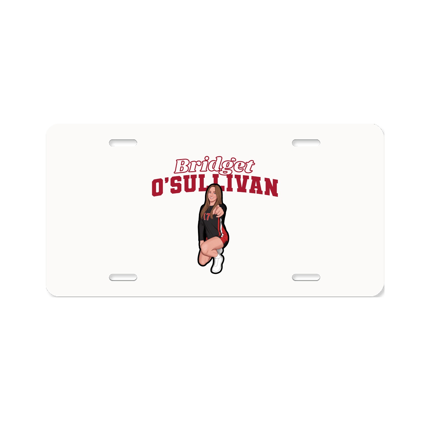 License Plate — Name Arch in Classic