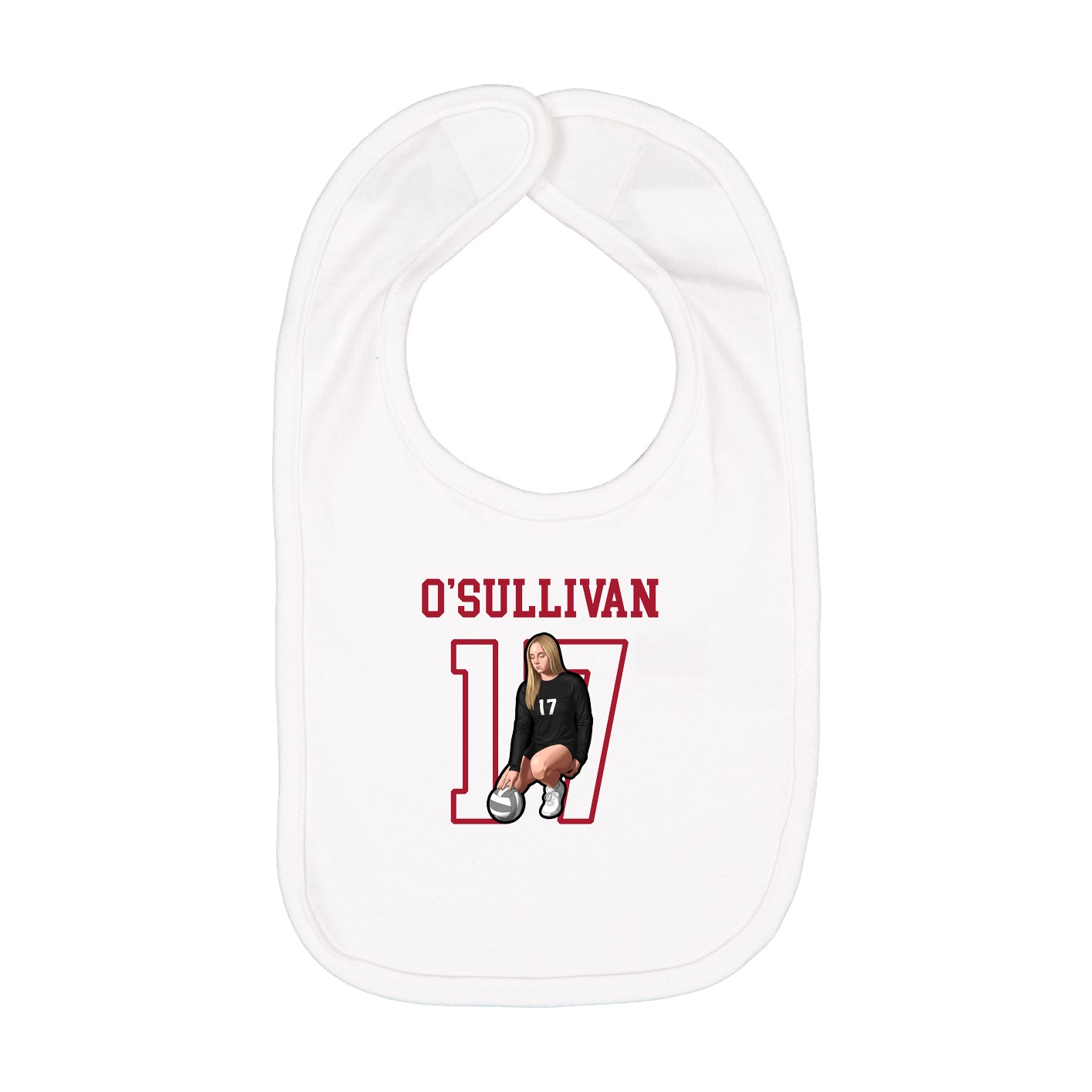 Infant Bib — Shirsey in White