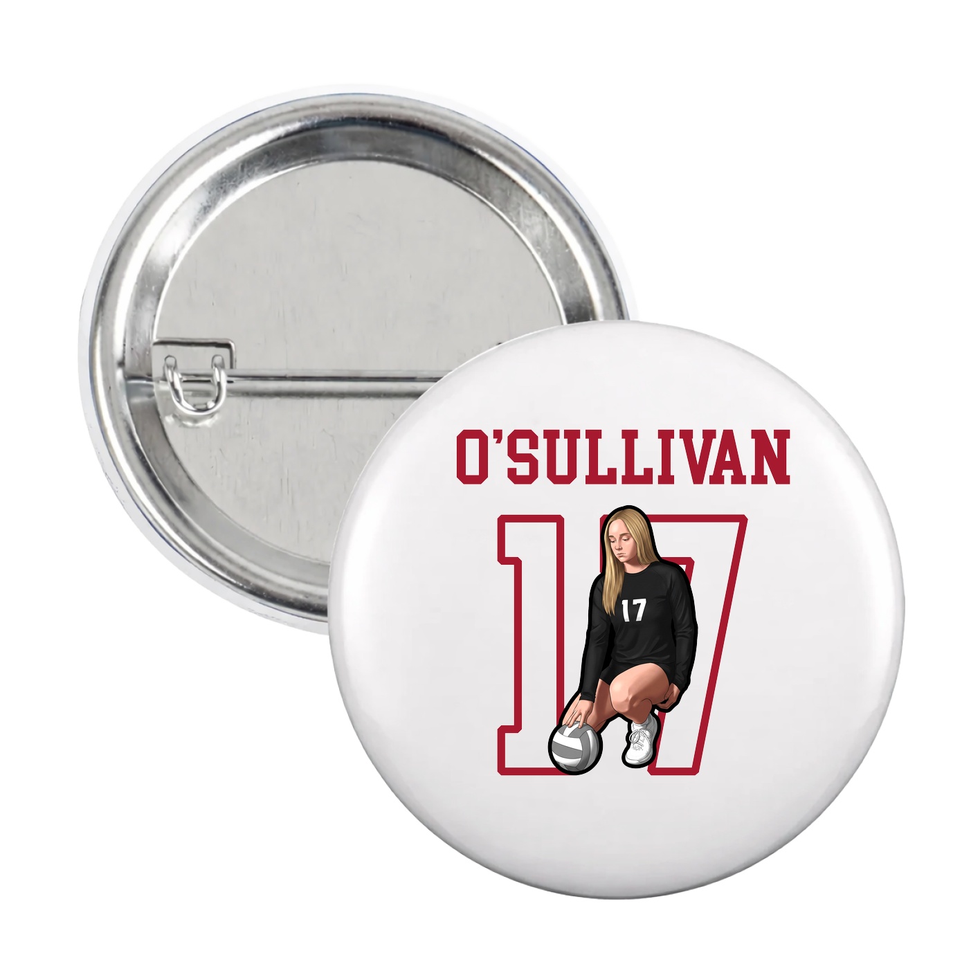 Game Day Button — Shirsey in White