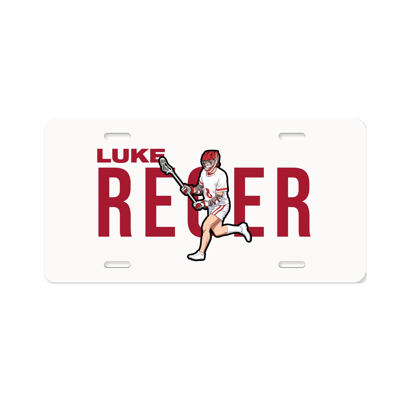 License Plate — Player Name in Classic