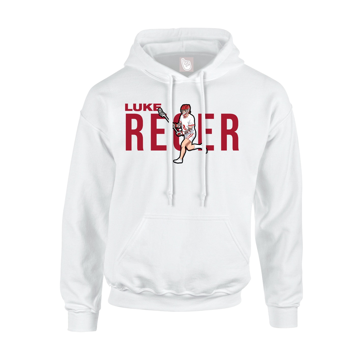 Youth Hoodie — Player Name in White