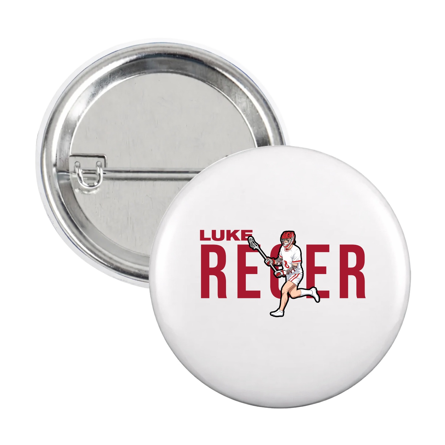 Game Day Button — Player Name in White