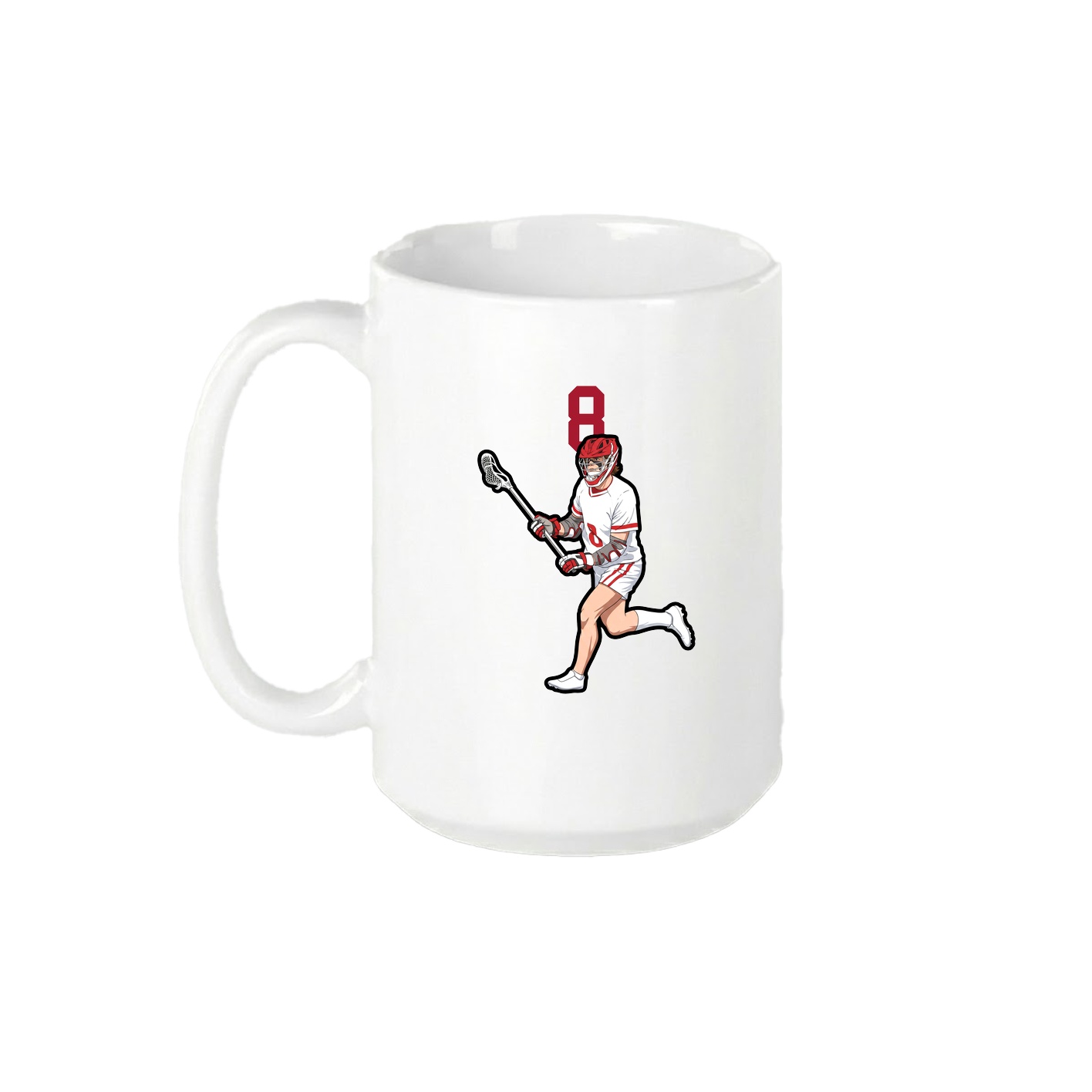 15oz Coffee Mug — Number Top in White