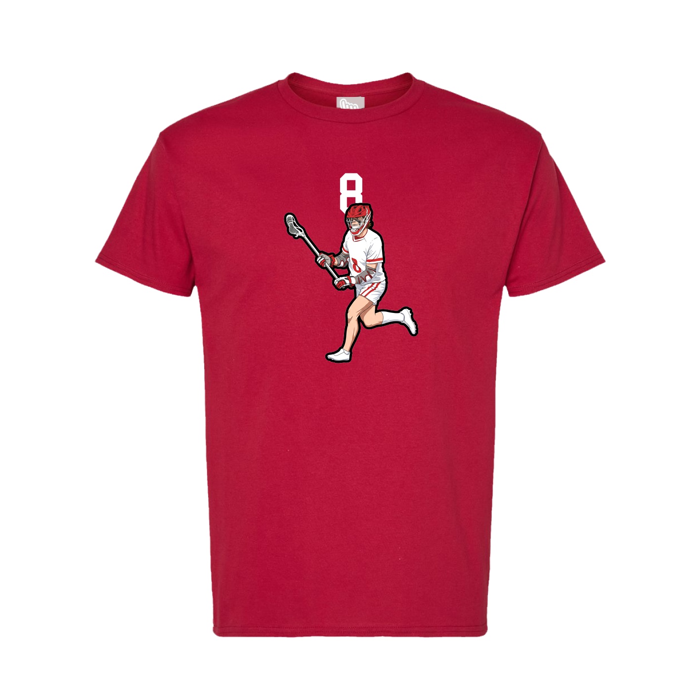Tee — Number Top in Crimson