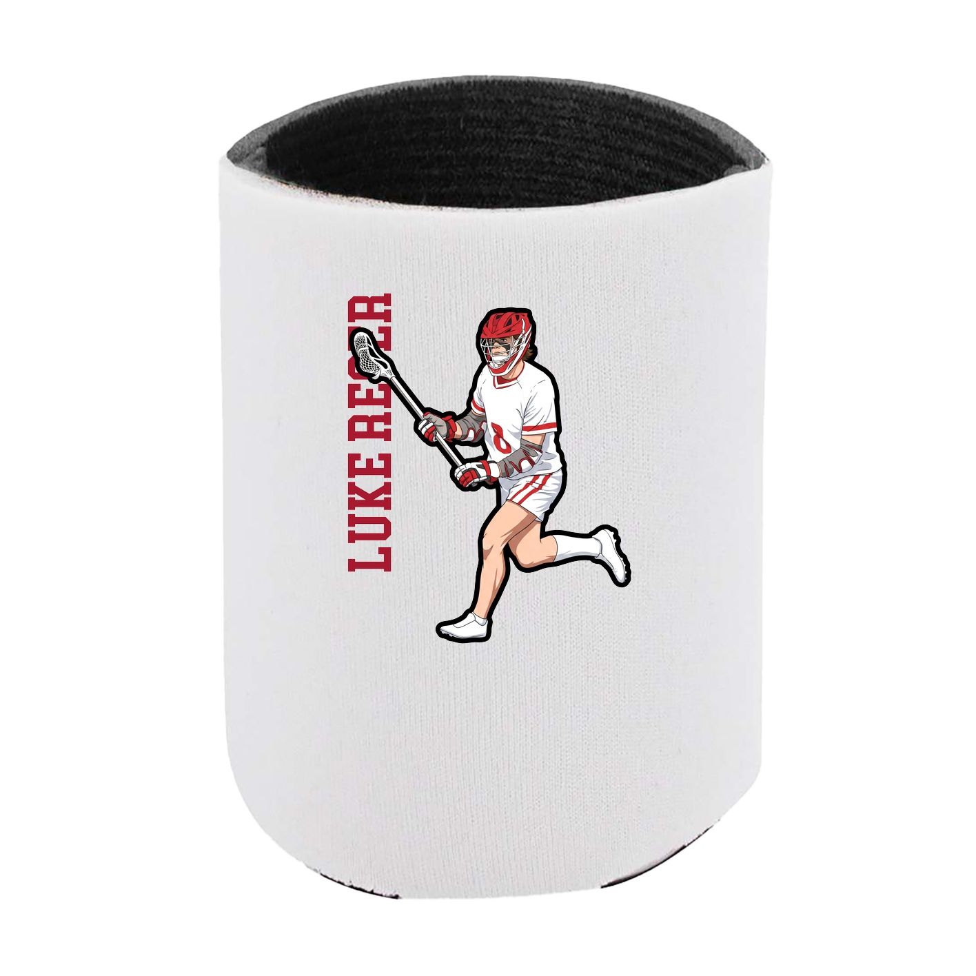 Can Holder — Name Vertical in White