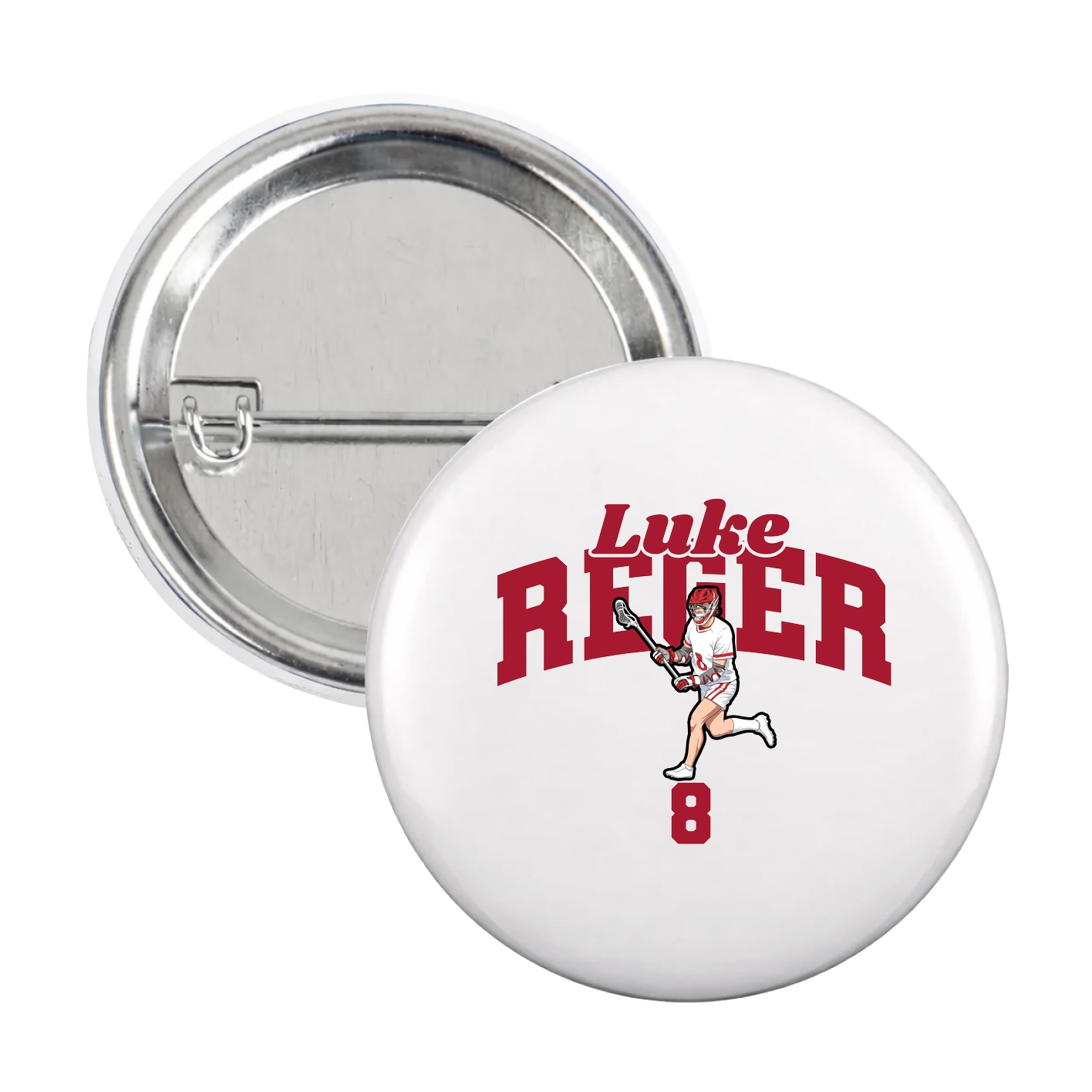 Game Day Button — Signature Arch in White