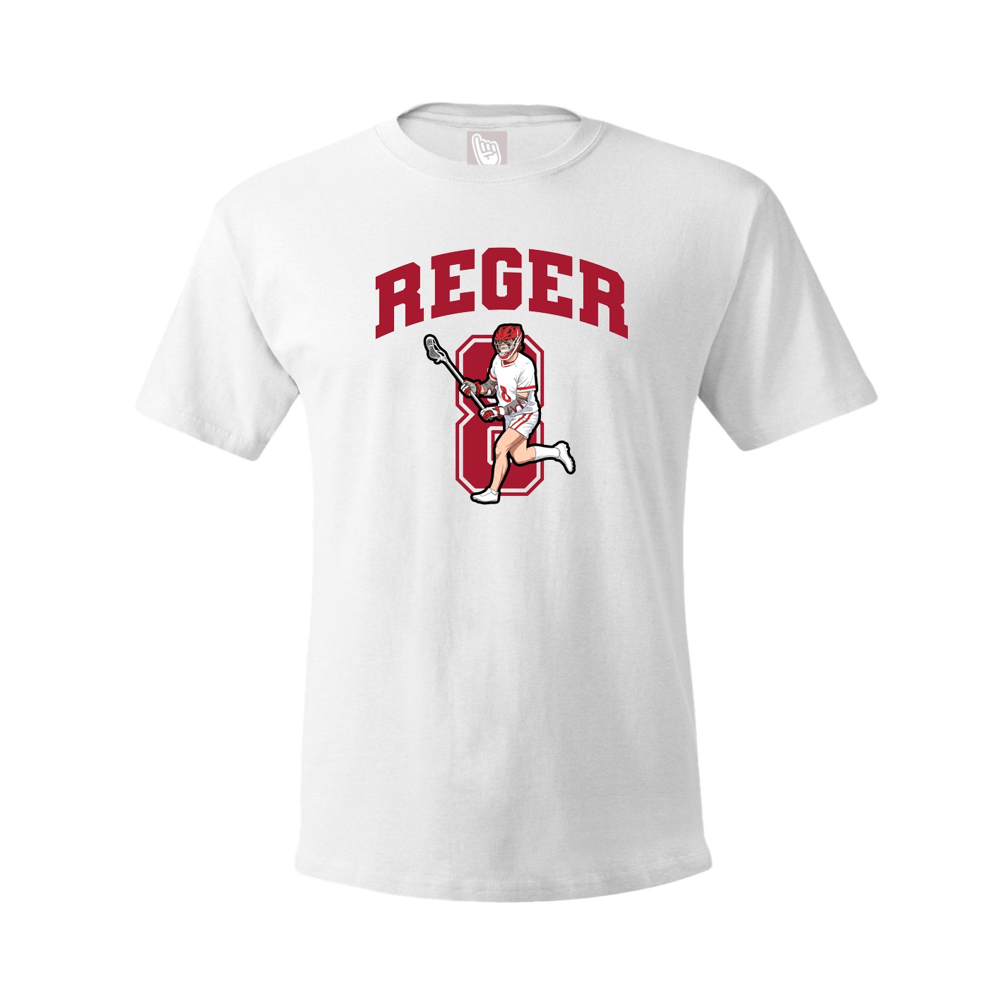 Youth Tee — Number in White
